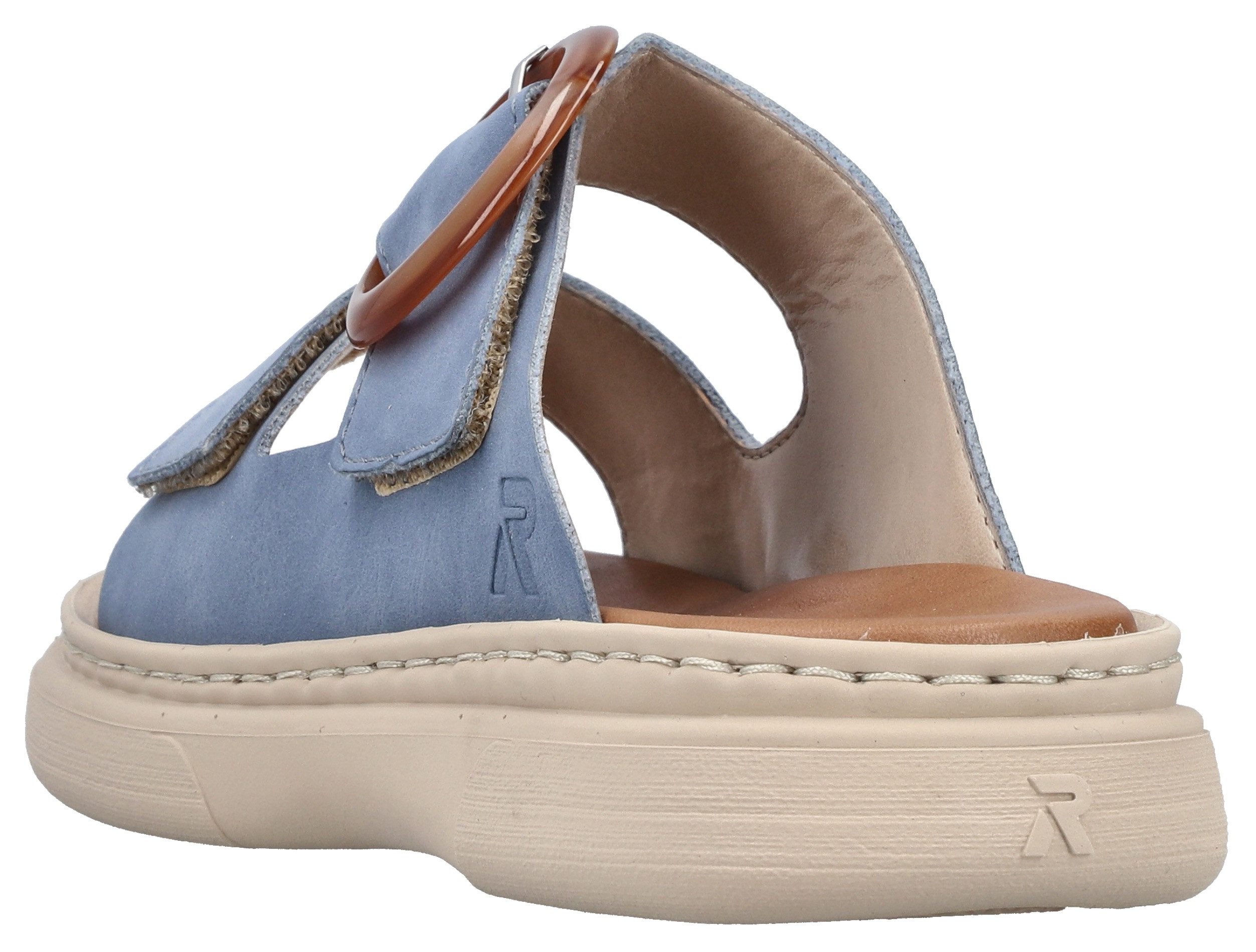 Rieker Pantolette Sommerschuh, Hausschuh, Strandschuh mit Klettriemchen günstig online kaufen