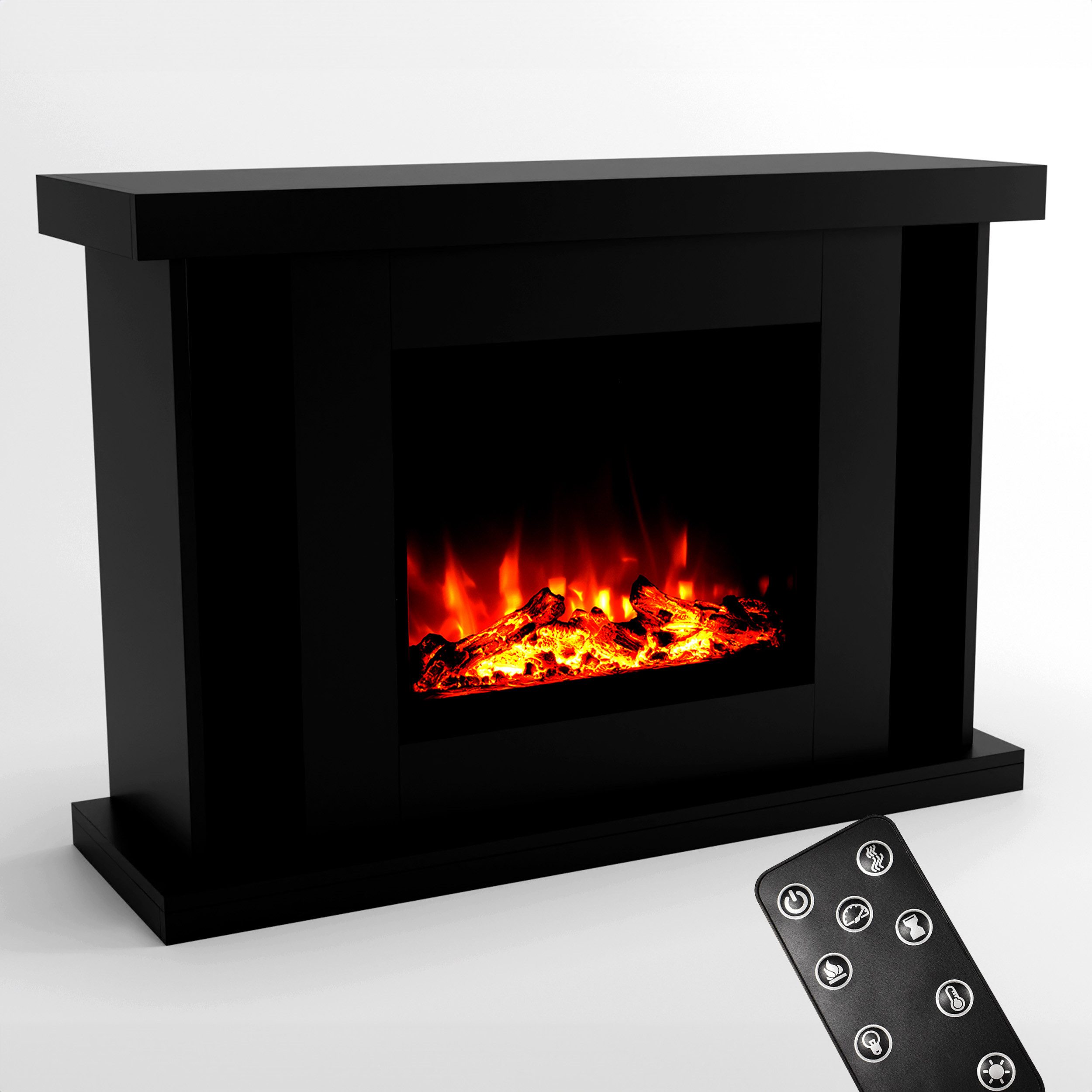 GLOW FIRE Elektrokamin TARVOS LED Kamin mit Heizung, Standkamin, Elektrisch günstig online kaufen