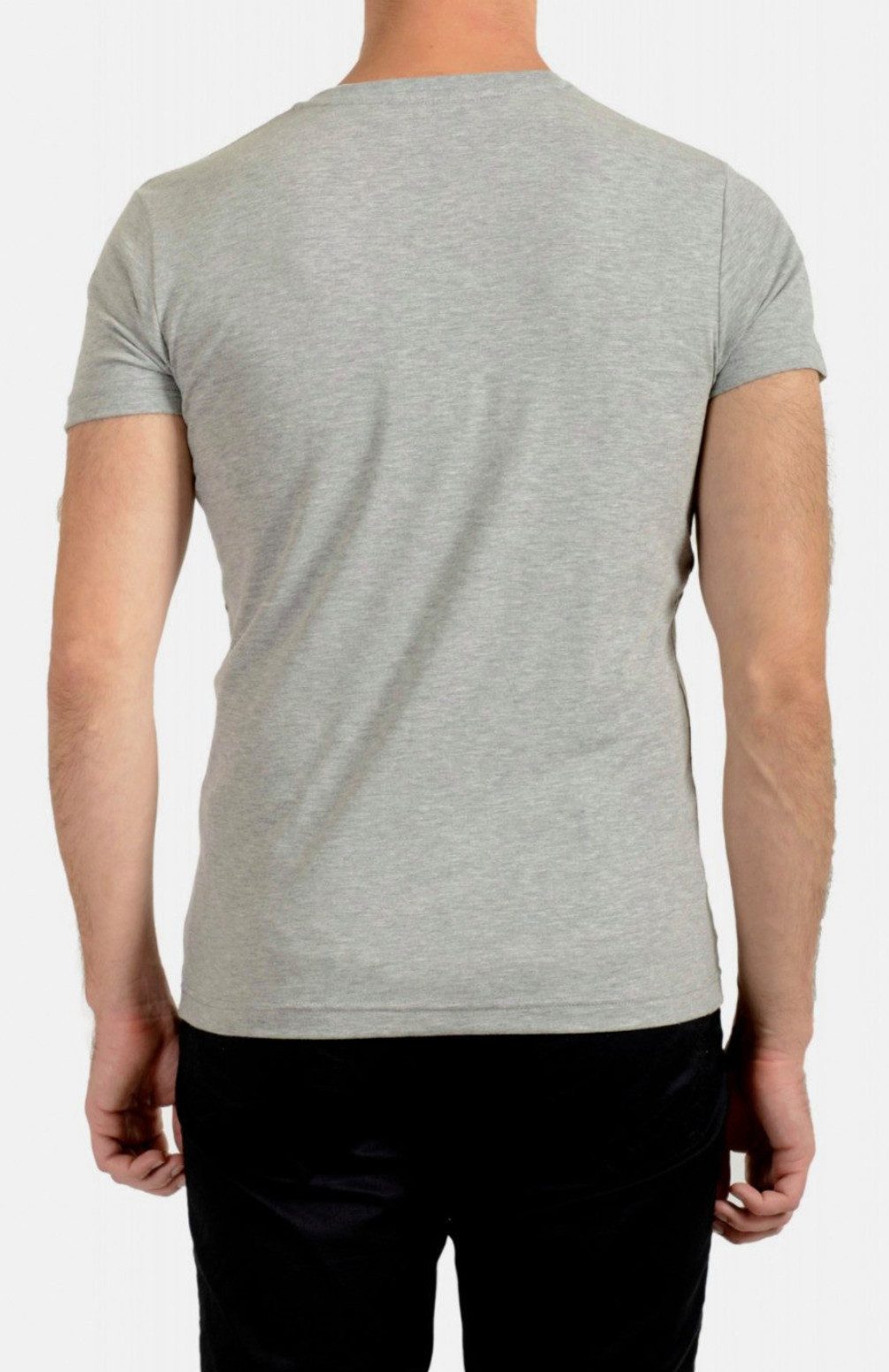 Philip Plein T-Shirt Herren V-Neck Retro Slim fit in bedruckter PP Geschenkbox