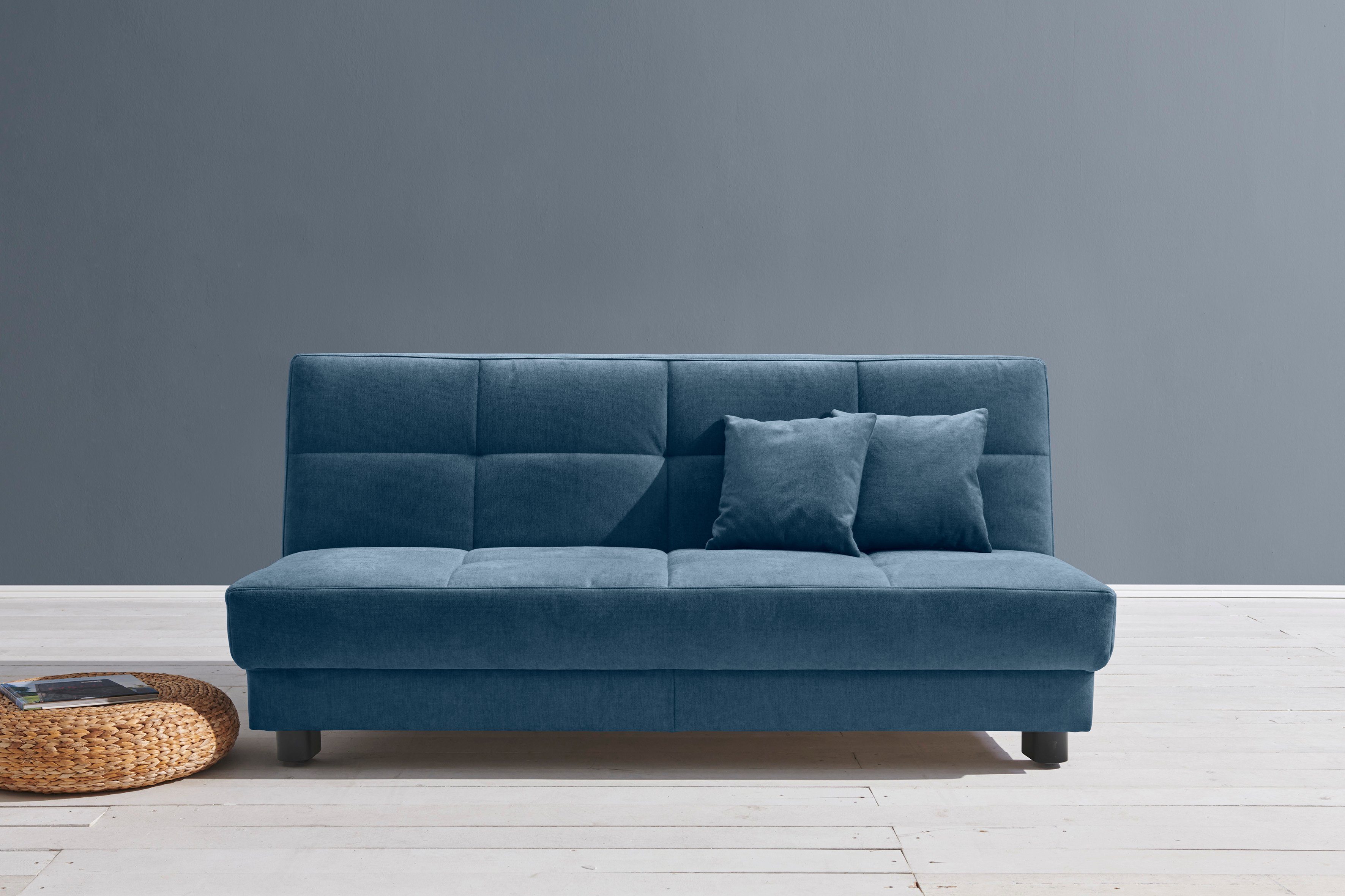 inkl. blau Breite 2 185 cm, + ell Tilda, ell Schlafsofa Zierkissen