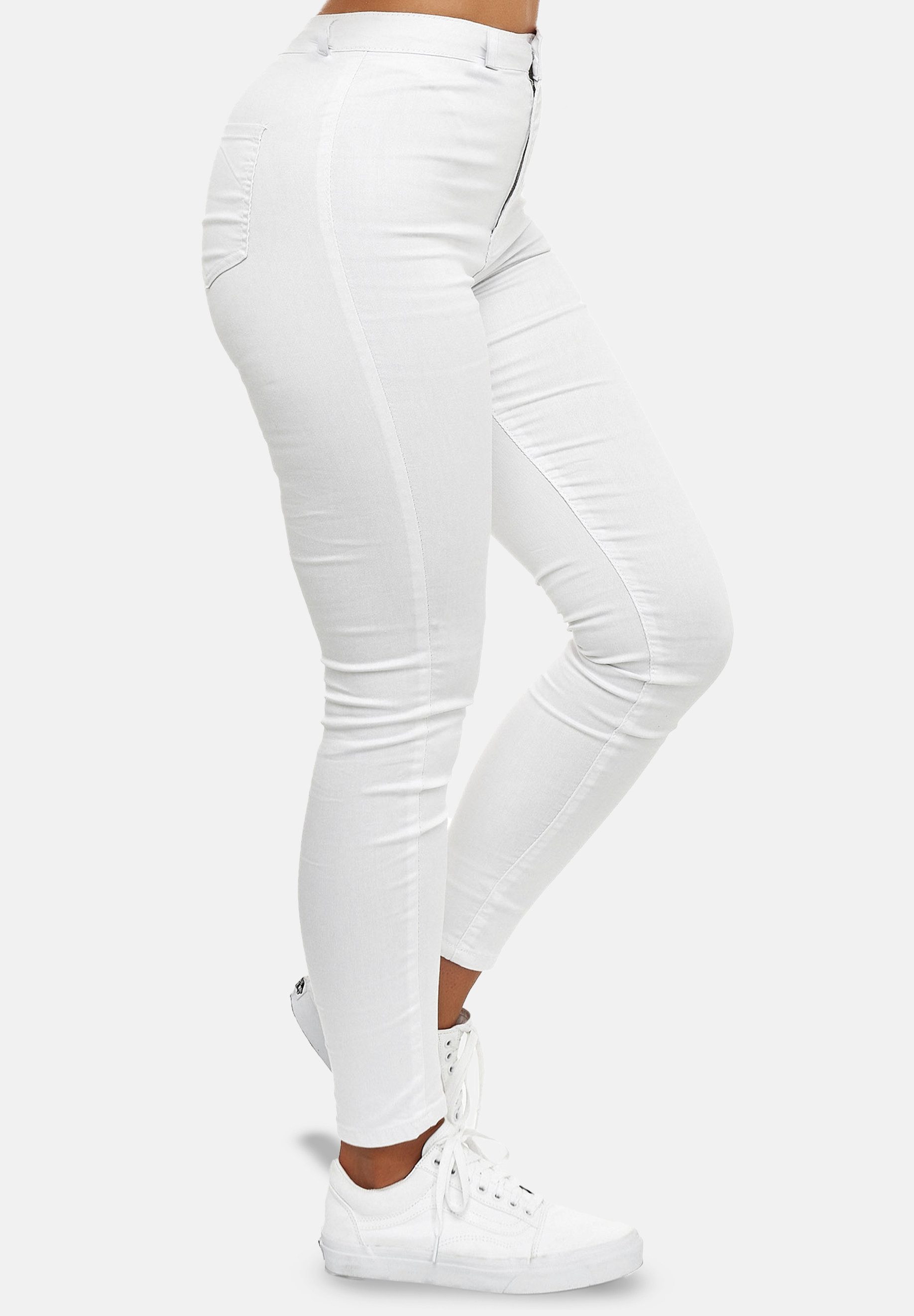 Elara Slim-fit-Jeans High Waist Skinny Jeans mit schmalem Bein und cleanem Frontdesign