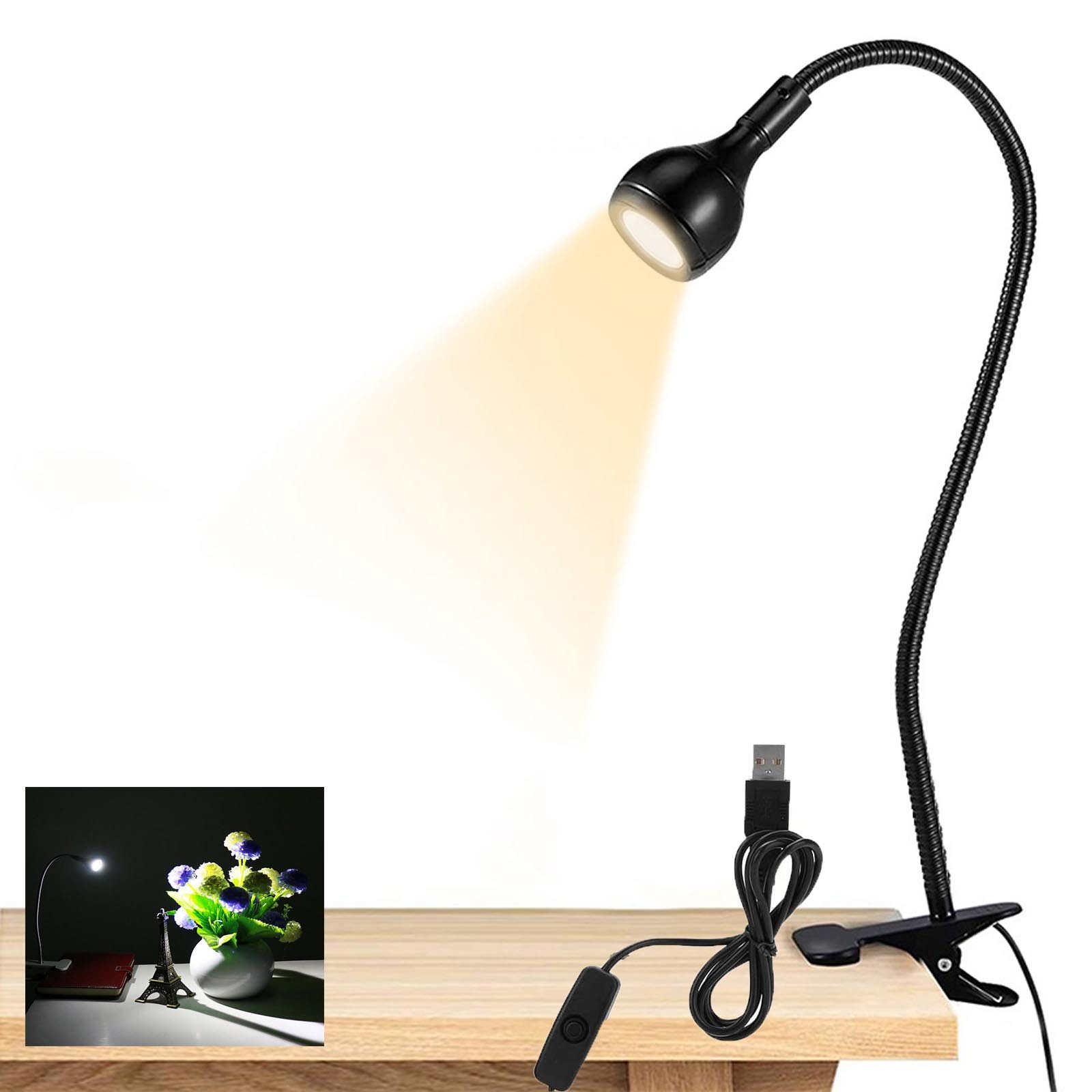 Jibenhome LED Klemmtischleuchte Leselampe Clip-On, 360° günstig online kaufen