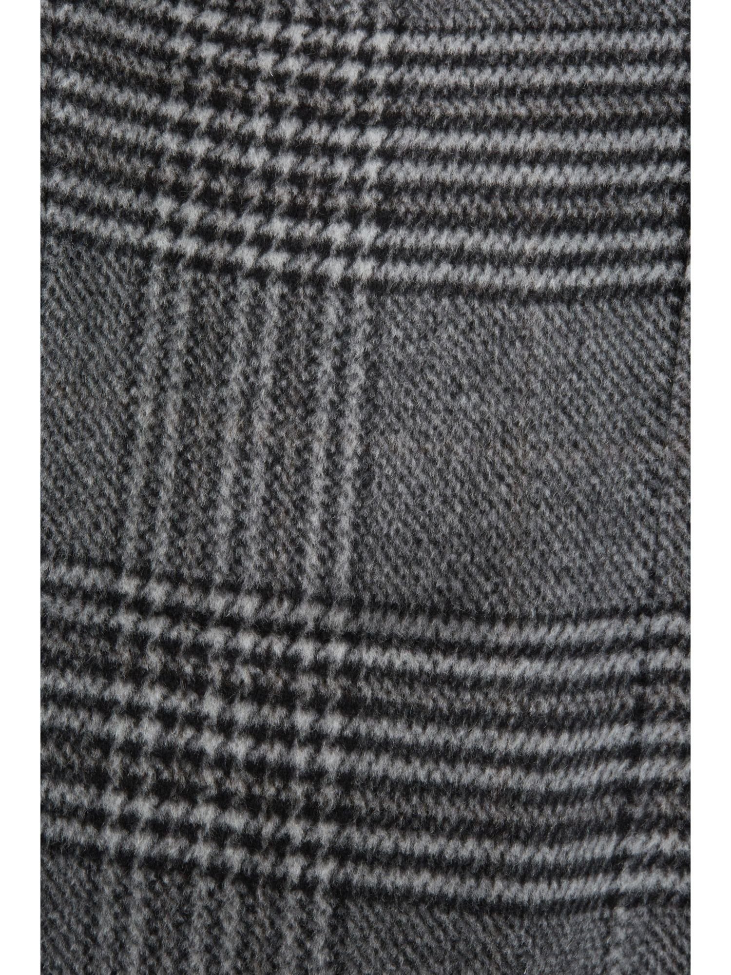 Esprit Collection Wollmantel Recycelt: Karo-Mantel aus mit Wollmix Kaschmir