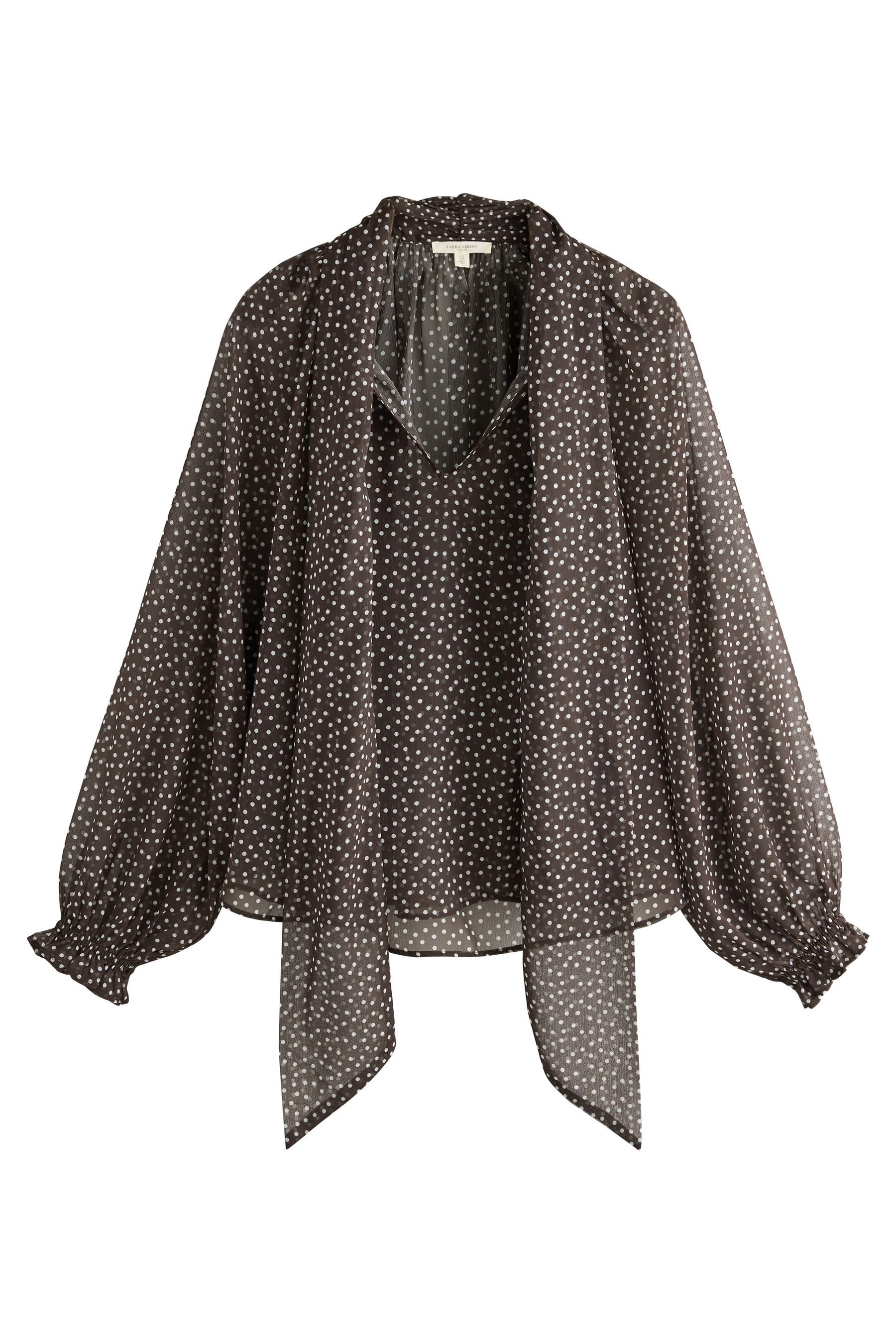 LAURA ASHLEY Chiffonbluse Laura Ashley Chiffonbluse mit Schleifendetail (1- günstig online kaufen
