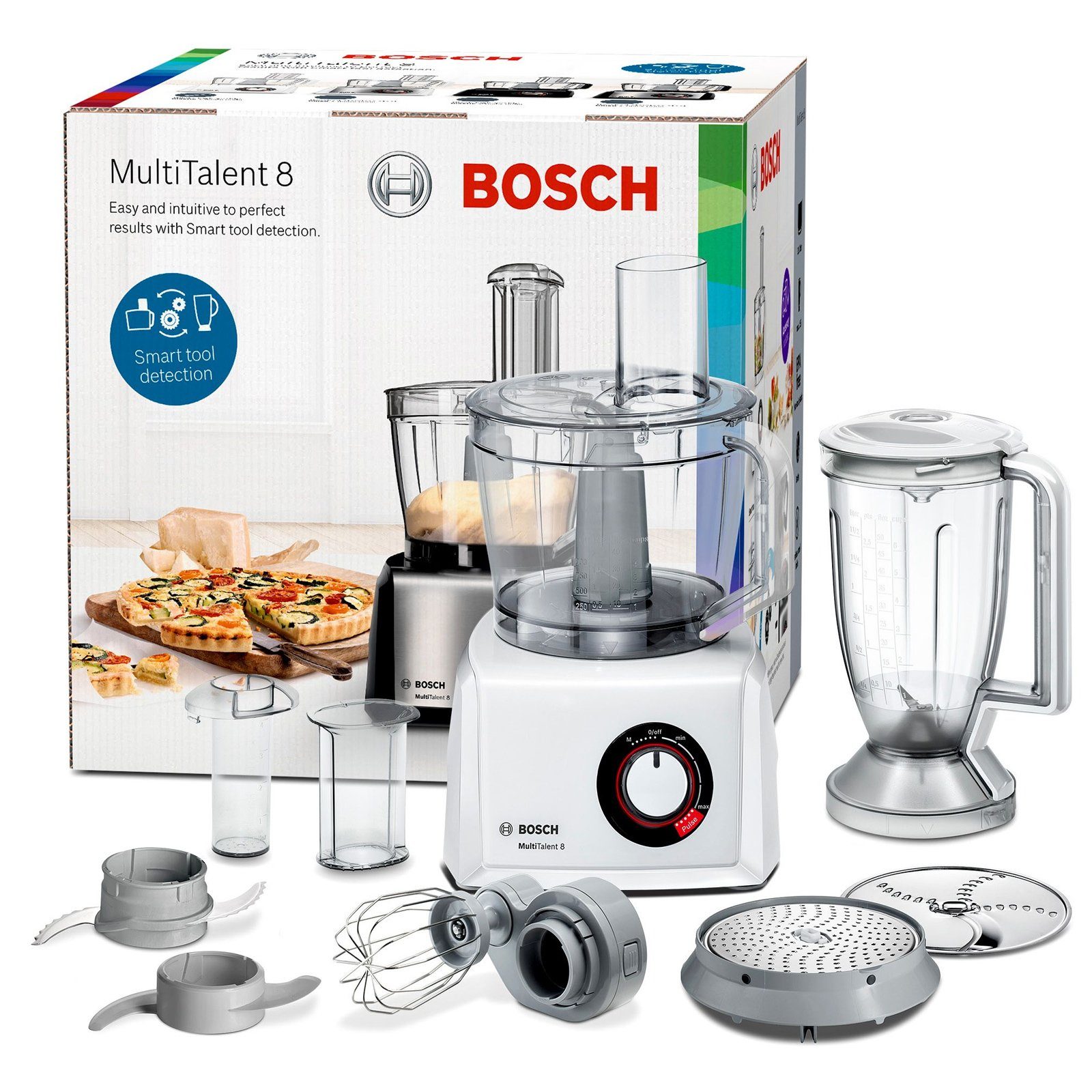 BOSCH Küchenmaschine MC812W501 Küchenmaschine Foodprocessor, 1000 W, 3.9 l Schüssel