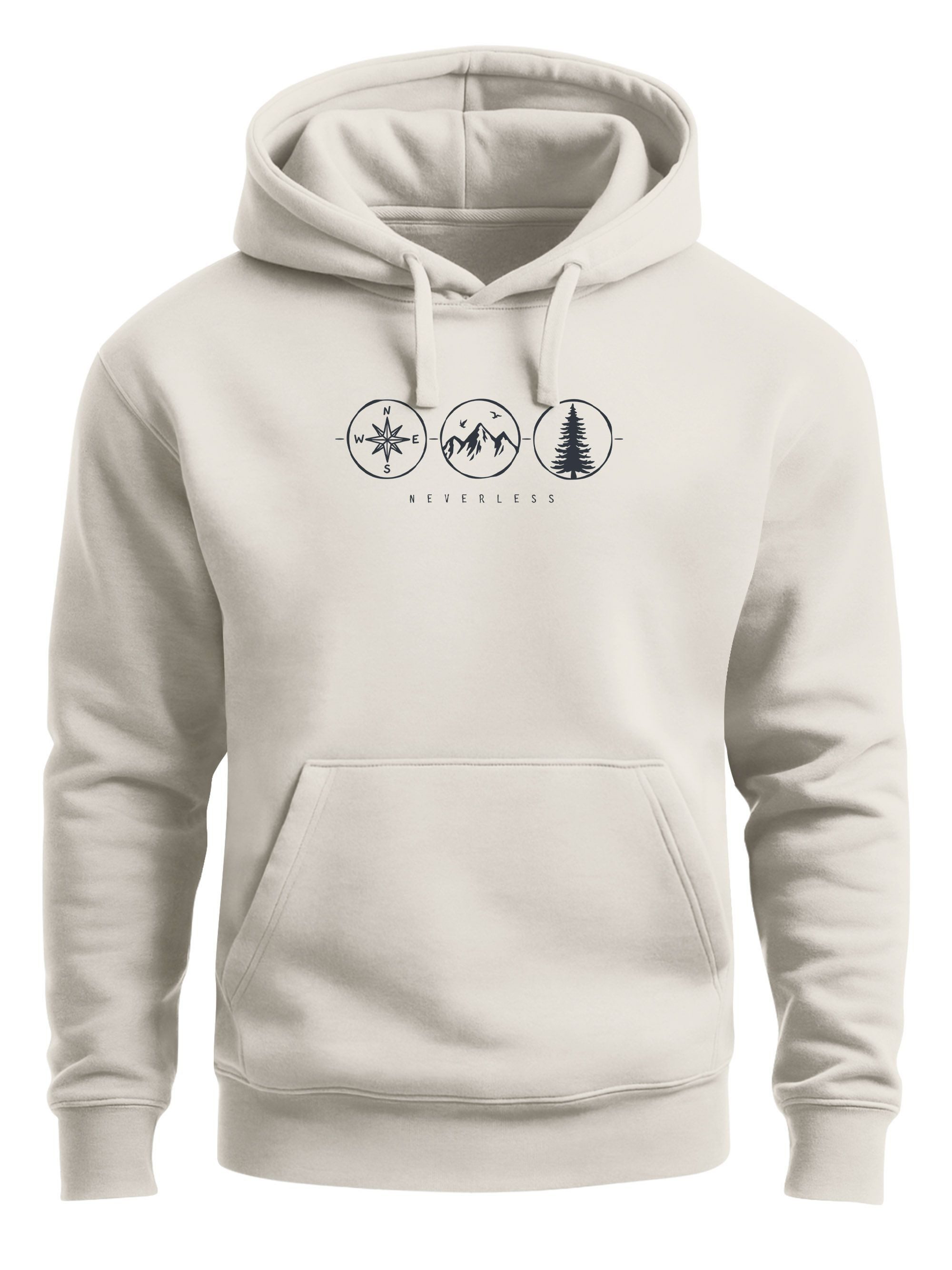 Hoodie Hoodie Herren Natur Logo Print Kapuzen-Pullover Männer Outdoor