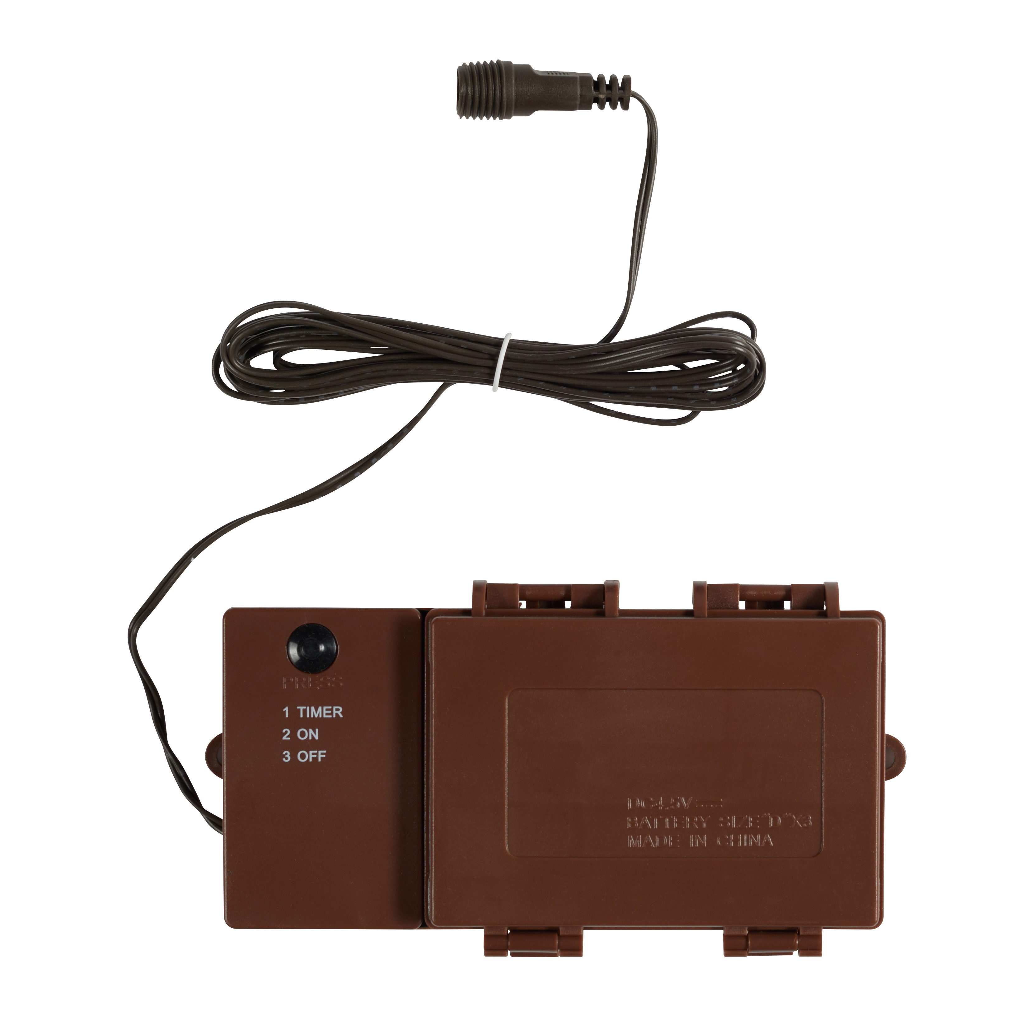 Lights4fun Batteriebox D Batteriebox für Studley LED Rattan Kegel