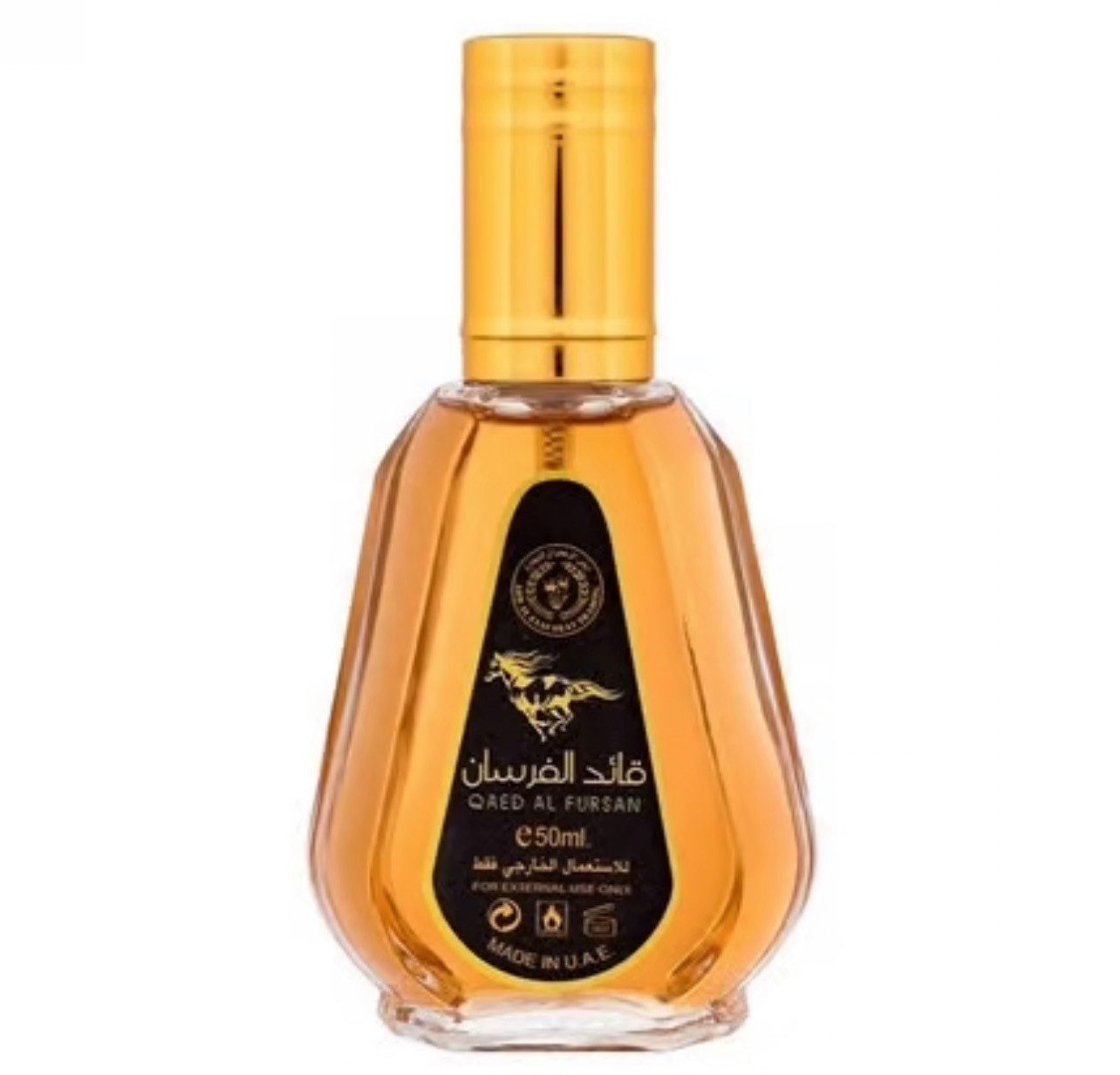 Lattafa Eau de Parfum Ard Al Zaafaran Qaed Al Fursan 50ml, Arabischeduft, Herrenduft, Made in U.A.E