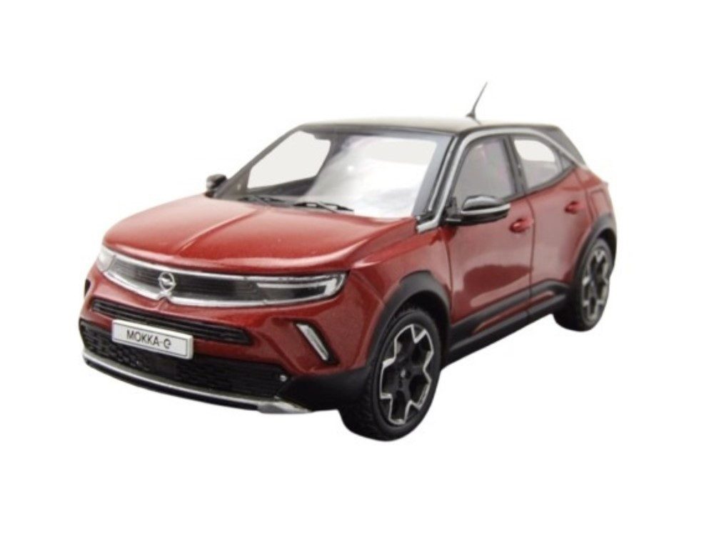 ixo Models Modellauto Opel Mokka-e 2022 dunkelrot metallic, Maßstab 1:43