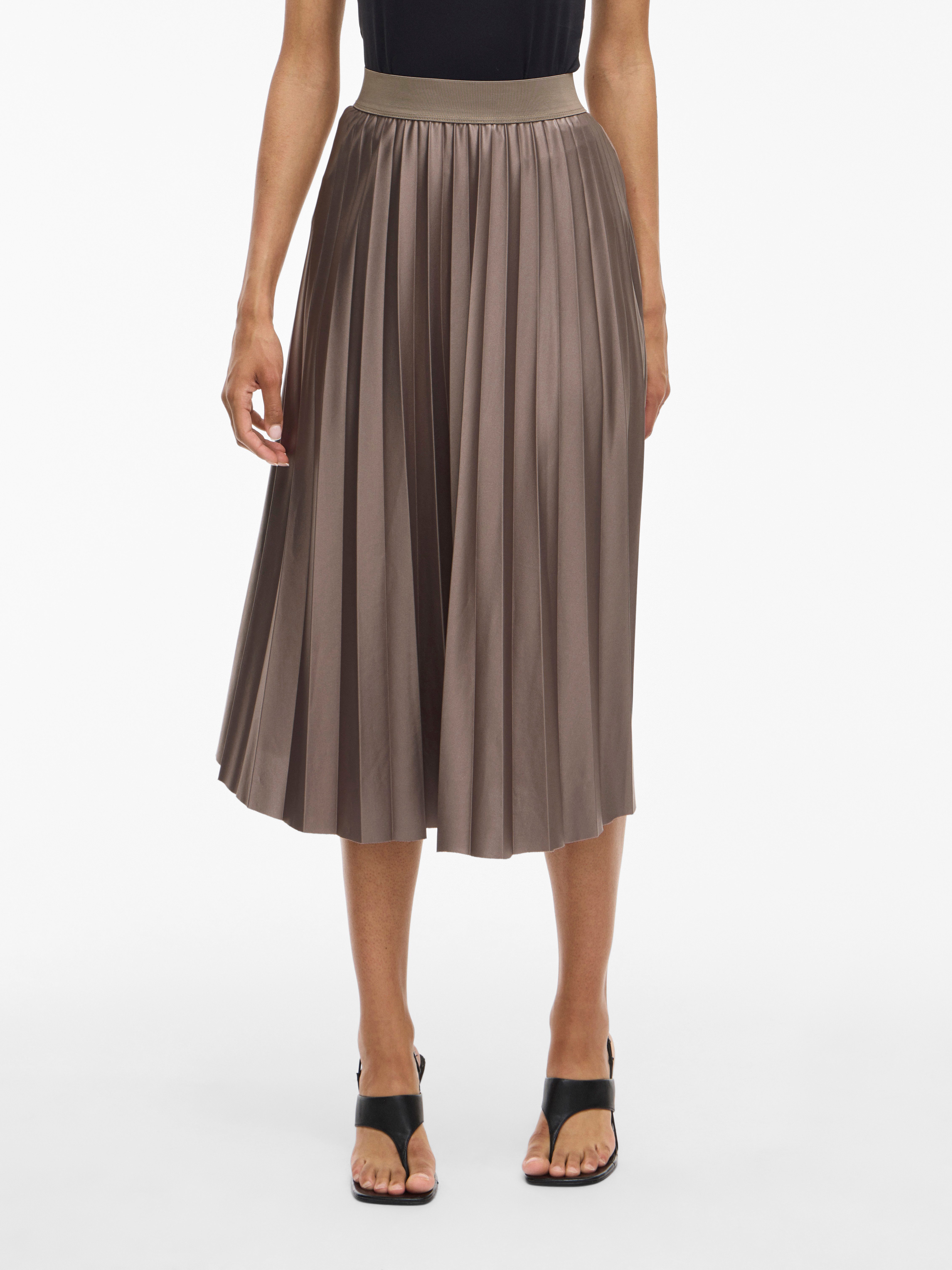 Vila Plisseerock VINITBAN SKIRT - NOOS Materialmix