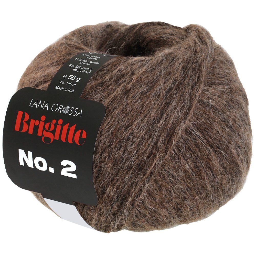 LANA GROSSA BRIGITTE NO. 2 Häkelwolle, 140 m (hochwertige Mischung aus Schurwolle, Baumwolle und Alpaka), 50 g