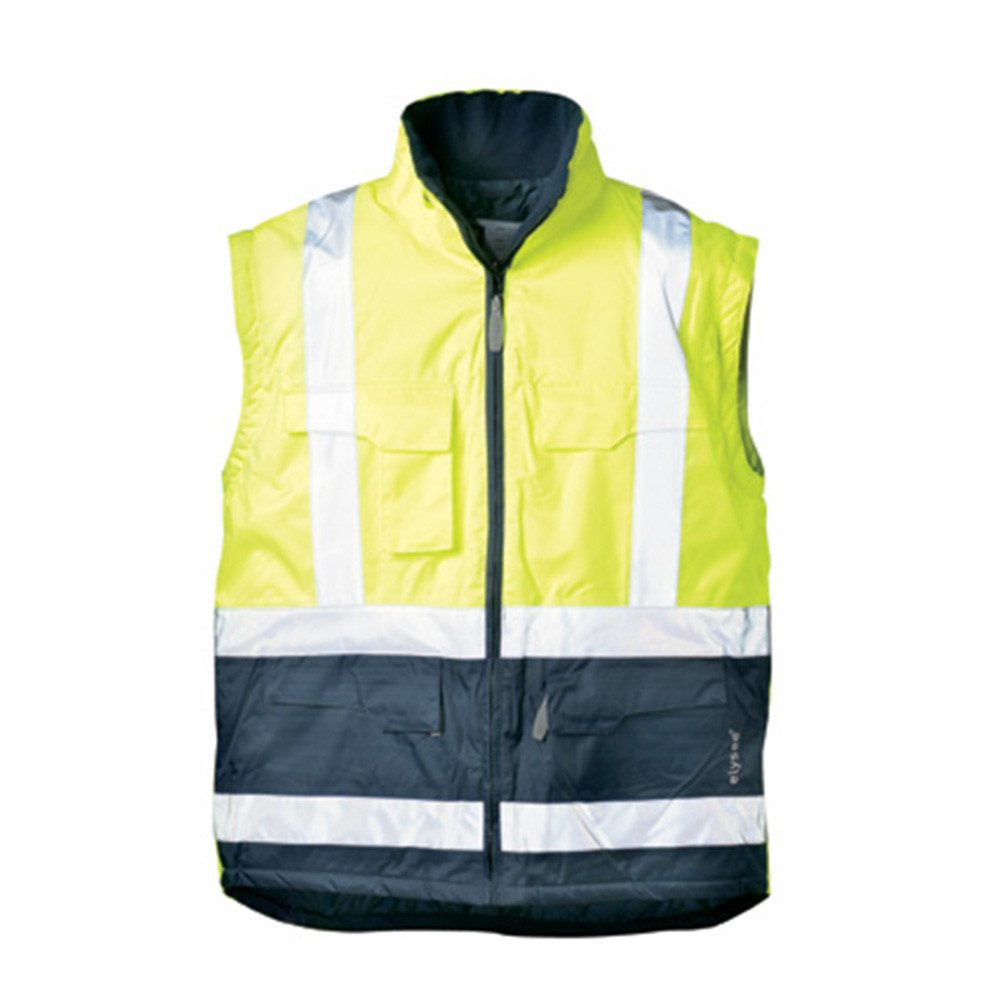 Elysee Arbeitsjacke Warnschutz Parka 4-in-1 "JEKYLL"gelb/marine