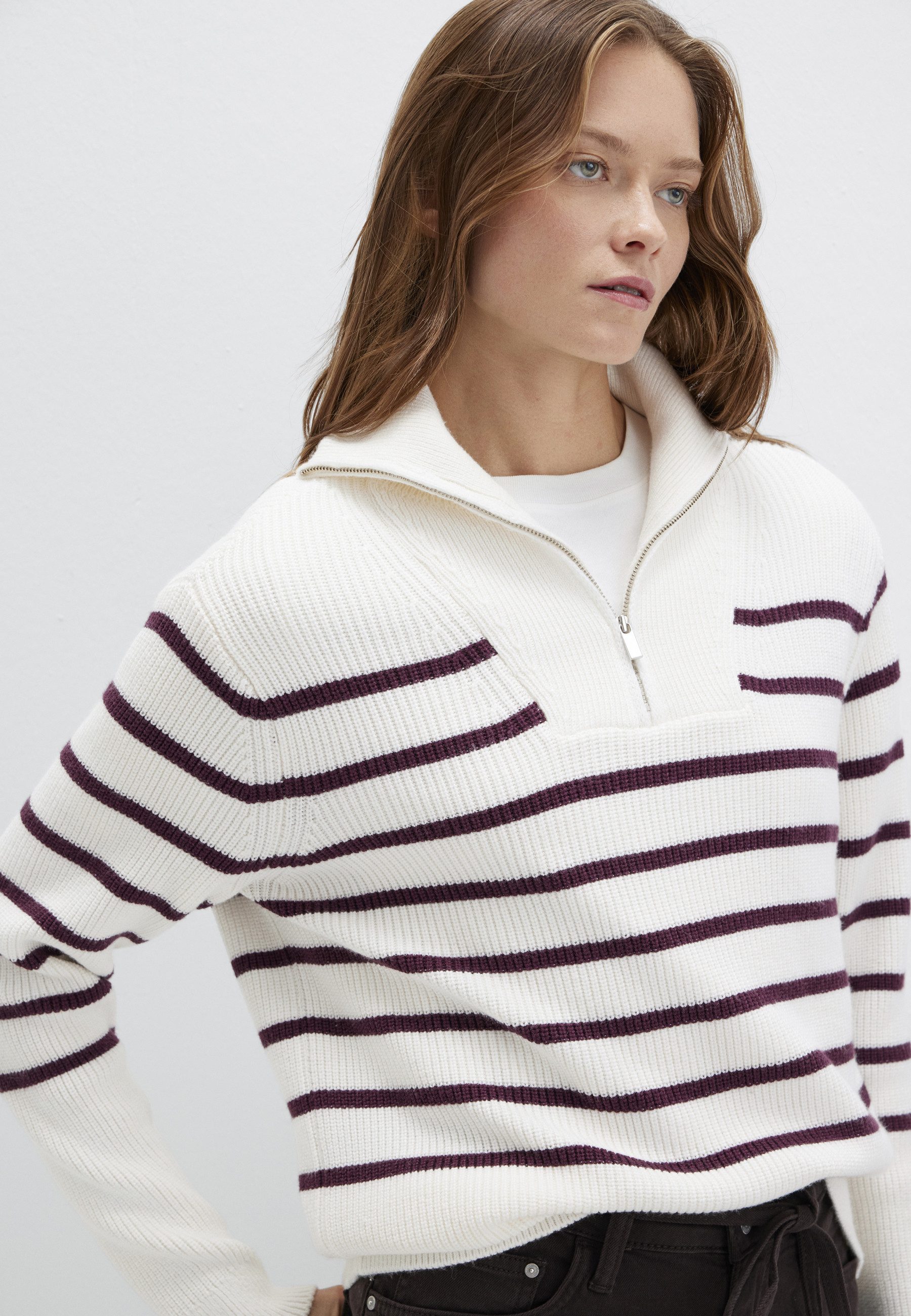 Mavi Troyer LONG SLEEVE SWEATER Pullover Streifen
