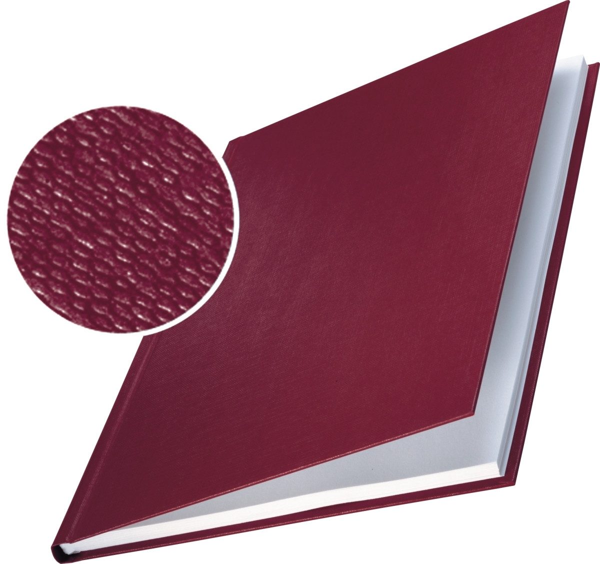 LEITZ Thermo-Bindemappe Buchbindemappe impressBind Hard Cover 14,0mm bordeaux VE=10 Stück, (