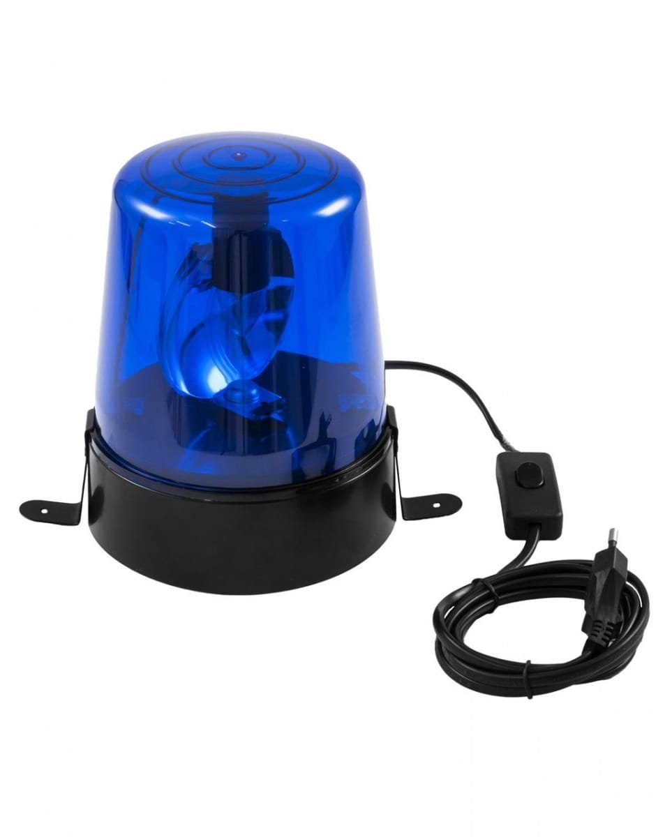 Horror-Shop Dekofigur 6W Blaues Rundumleuchte Polizeilicht - al Eurolite