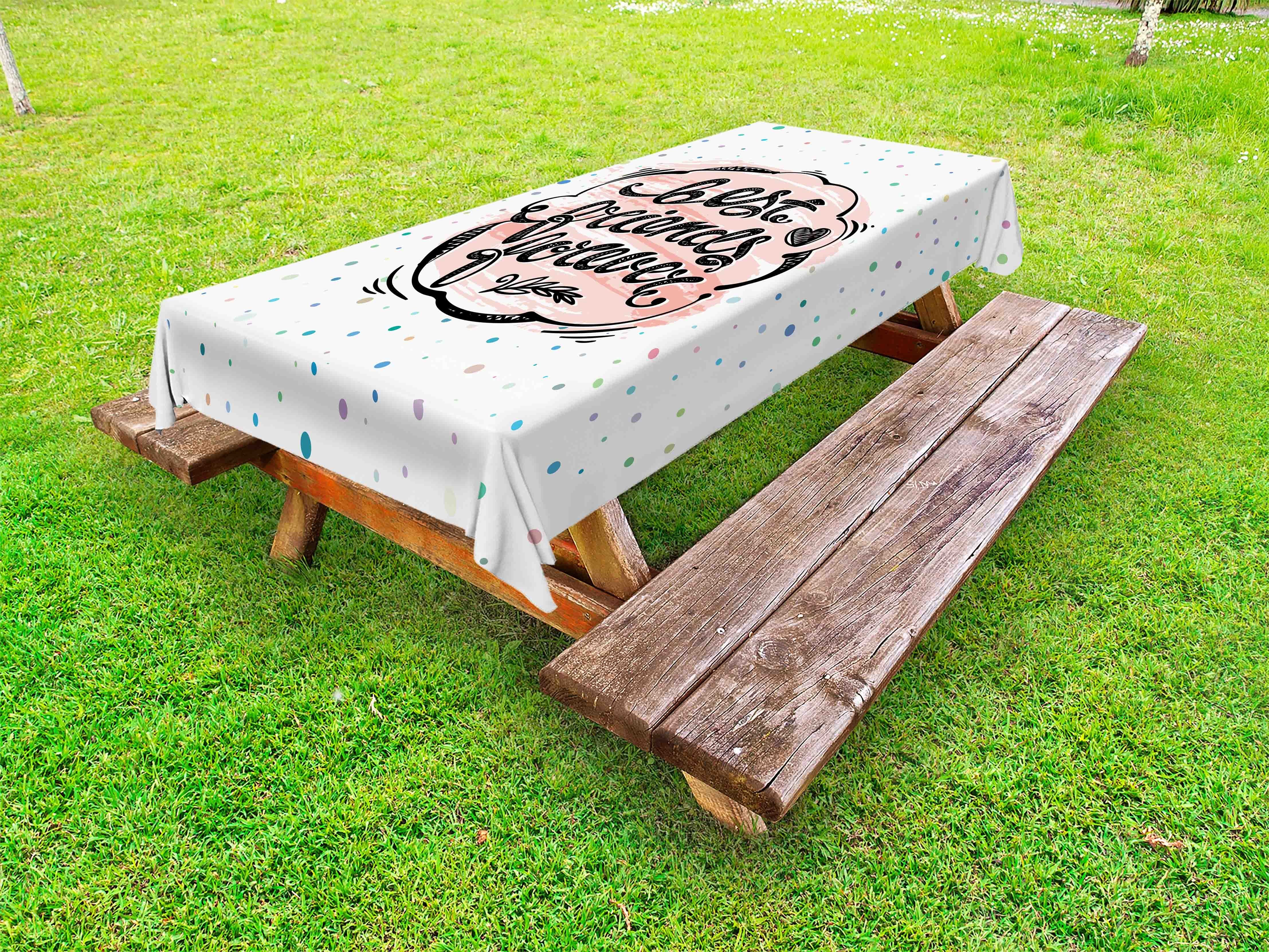 Bester Abakuhaus Vintage Freund waschbare Wording dekorative Tischdecke Picknick-Tischdecke, Dots