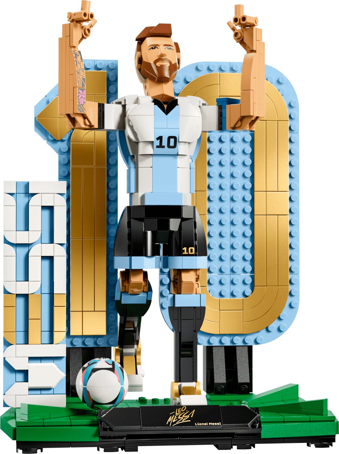 LEGO® Editions 43015 Lionel Messi – Fußballlegende Spielbausteine, (Set, 958 St., Set)