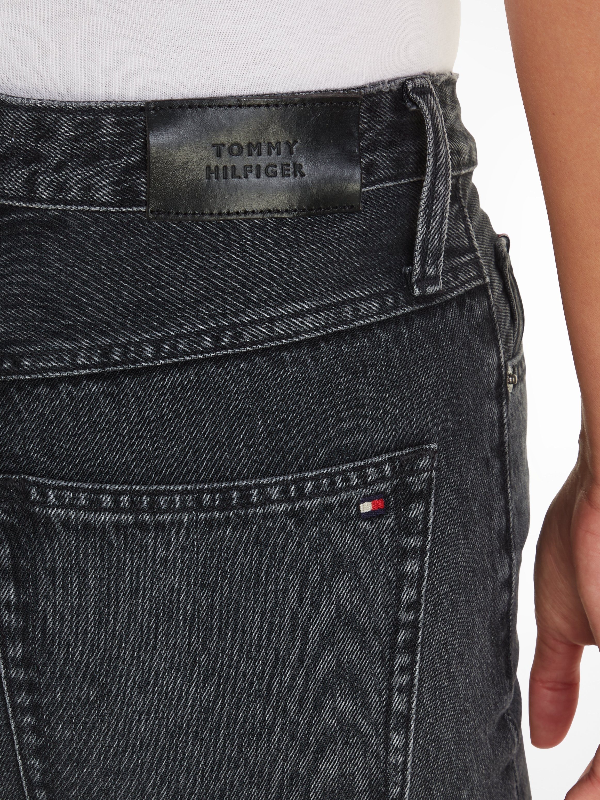 Tommy Hilfiger Bequeme mit dark Jeans Markenlabel blue