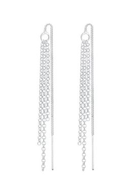 Elli Paar Ohrhänger Durchzieher Ketten Style Elegant 925 Silber