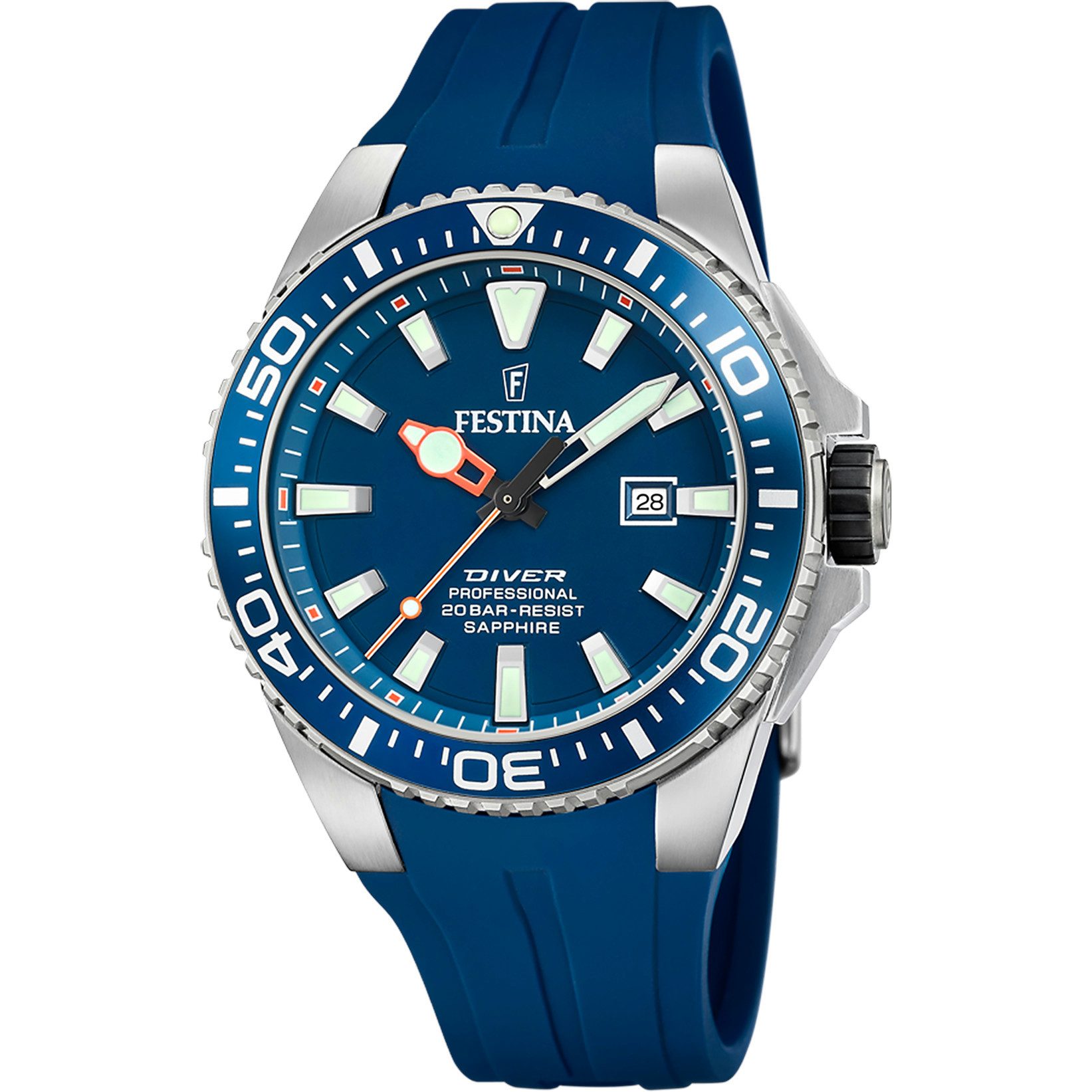 Festina Taucheruhr F20664/1 – Blau, Silikonband, günstig online kaufen