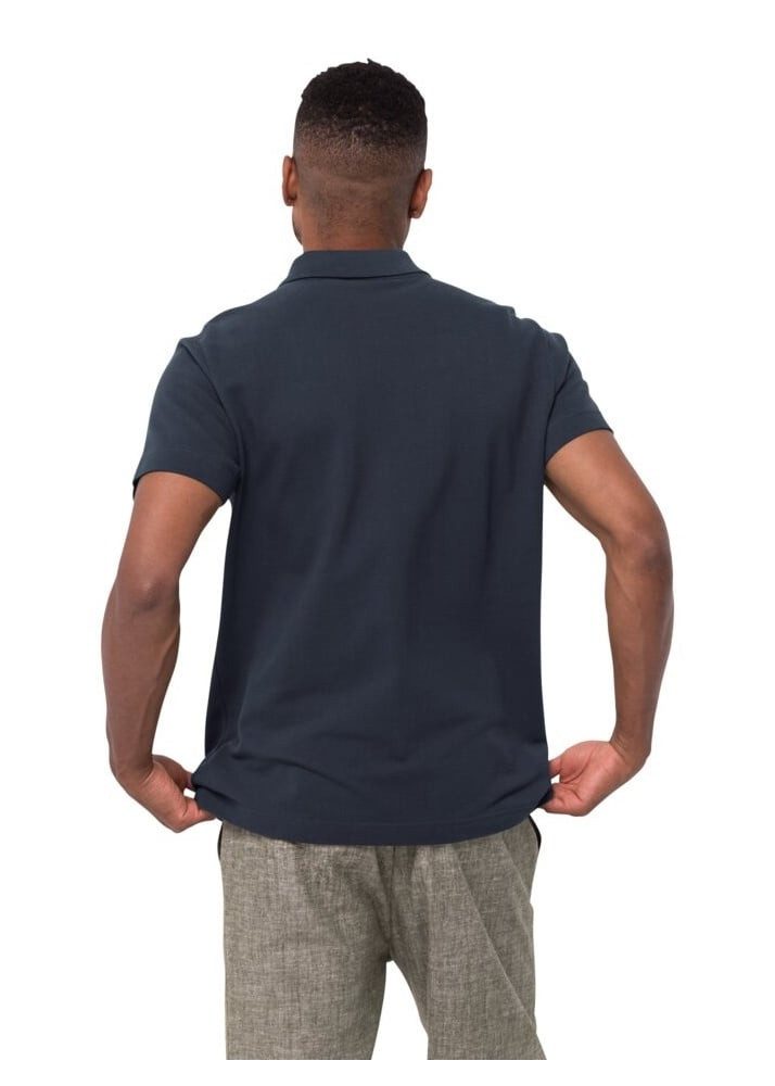 Jack Wolfskin Poloshirt Essential (Bio-Baumwolle) nachtblau günstig online kaufen