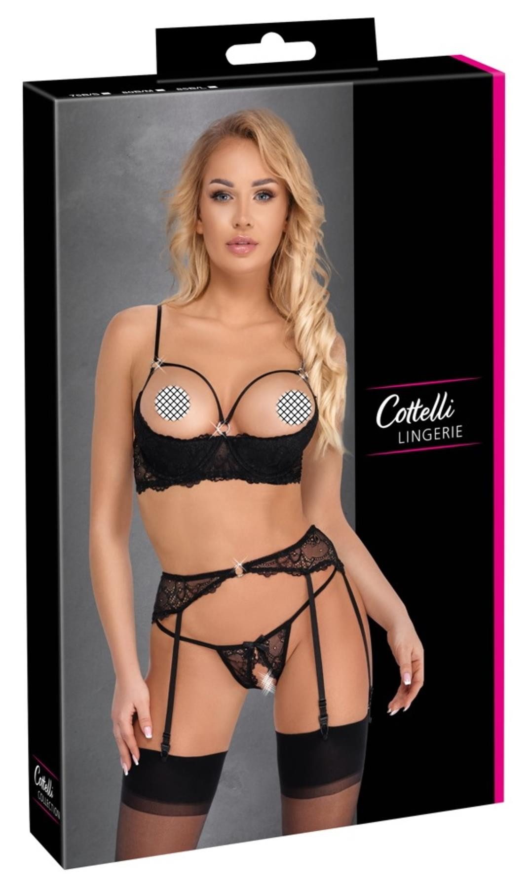 Set: Ouvert-BH Cottelli LINGERIE - Set - (75B/S,80B/M,85B/L)