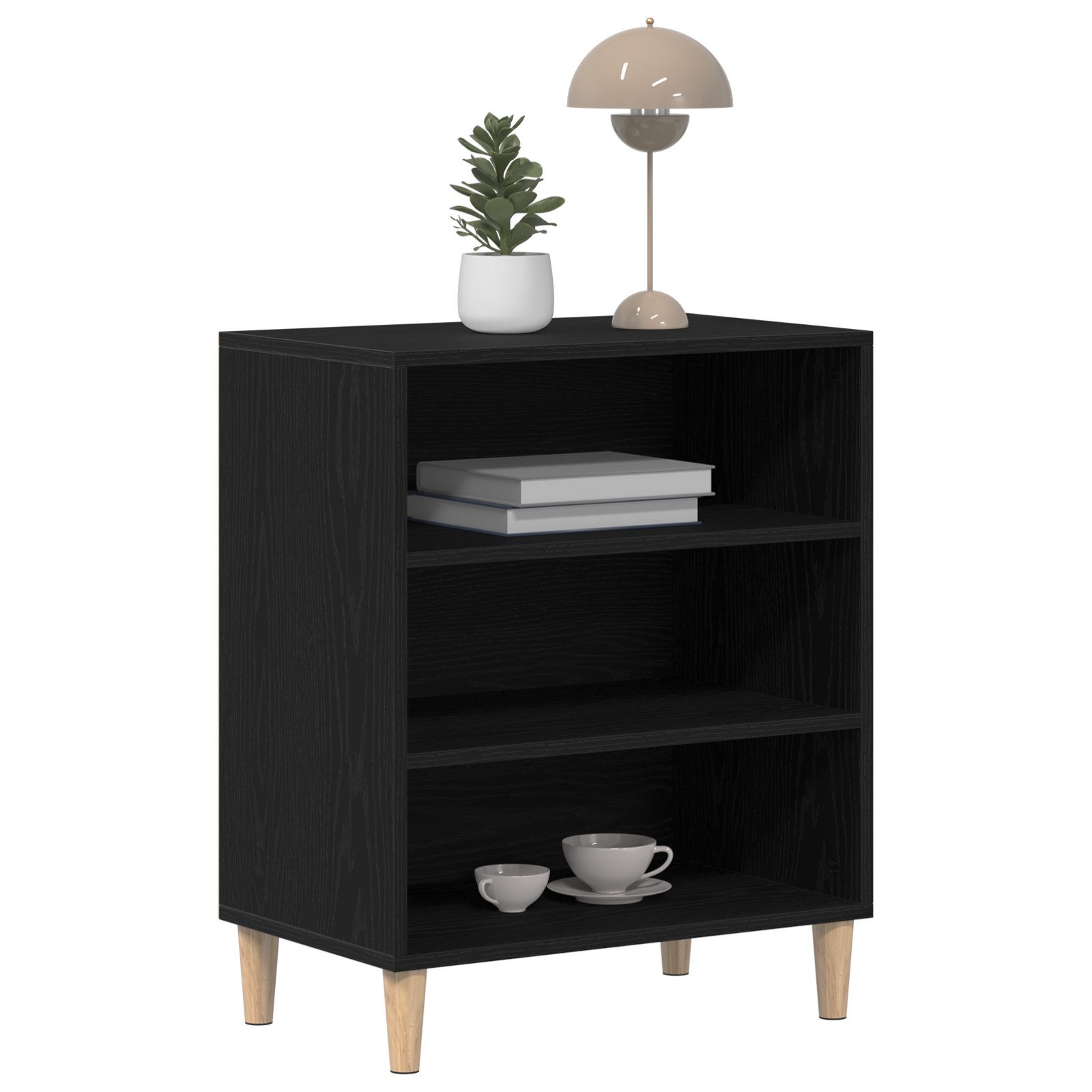 vidaXL Sideboard Sideboard Schwarz Eiche 57x35x70 günstig online kaufen