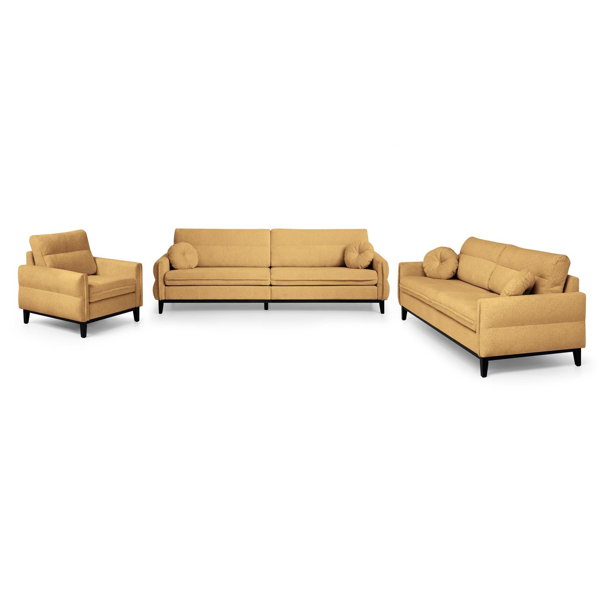 Beautysofa Polstergarnitur Belweder, (Couchgarnitur 321 Möbelset), günstig online kaufen