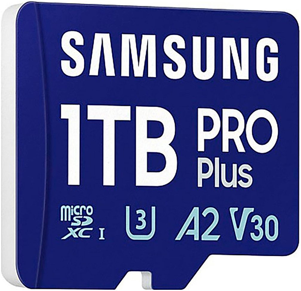 Samsung Pro Plus 1TB + USB-Kartenleser Speicherkarte (1000 GB, UHS Class 3, 180 MB/s Lesegeschwindigkeit)