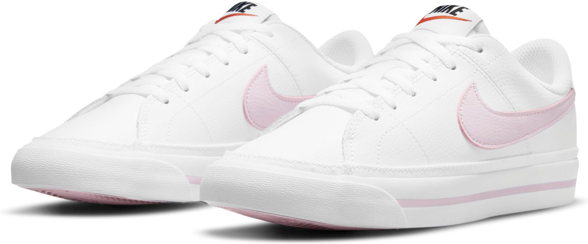 nike white and pink sneakers