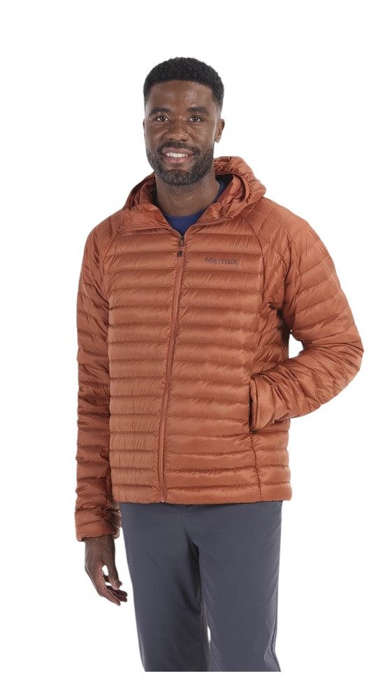Marmot Funktionsjacke Dauenjacke Hype Down Hoody (winddicht) braun Herren