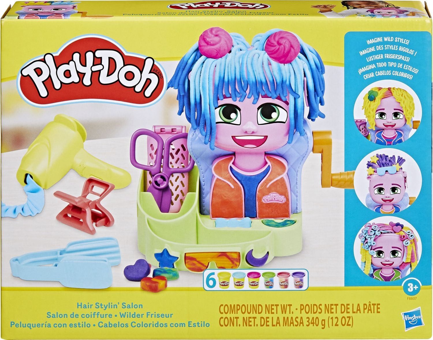 Hasbro Knete Hasbro F88075L0 - Play-Doh Wilder Friseur, Knete-Spielset