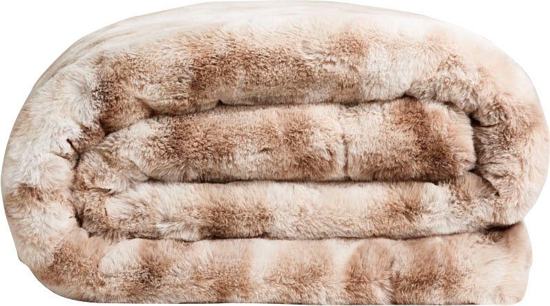 Star Home Textil Wohndecke Felldecke Star, beige