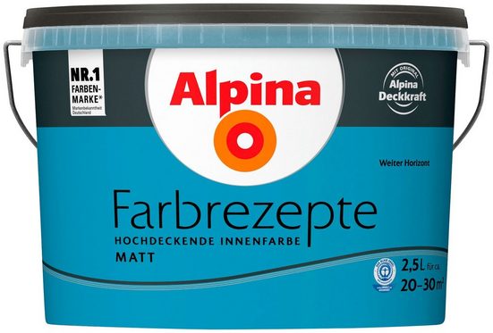 ALPINA Wand- und Deckenfarbe »Farbrezepte - Weiter Horizont«, 2,5 l