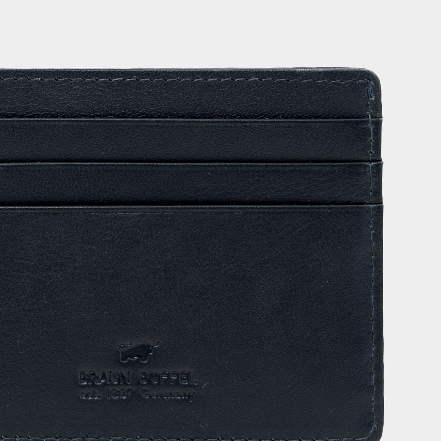 Braun Büffel Geldbörse HANNES RFID Kartenetui 6 Kartenfächer schwarz