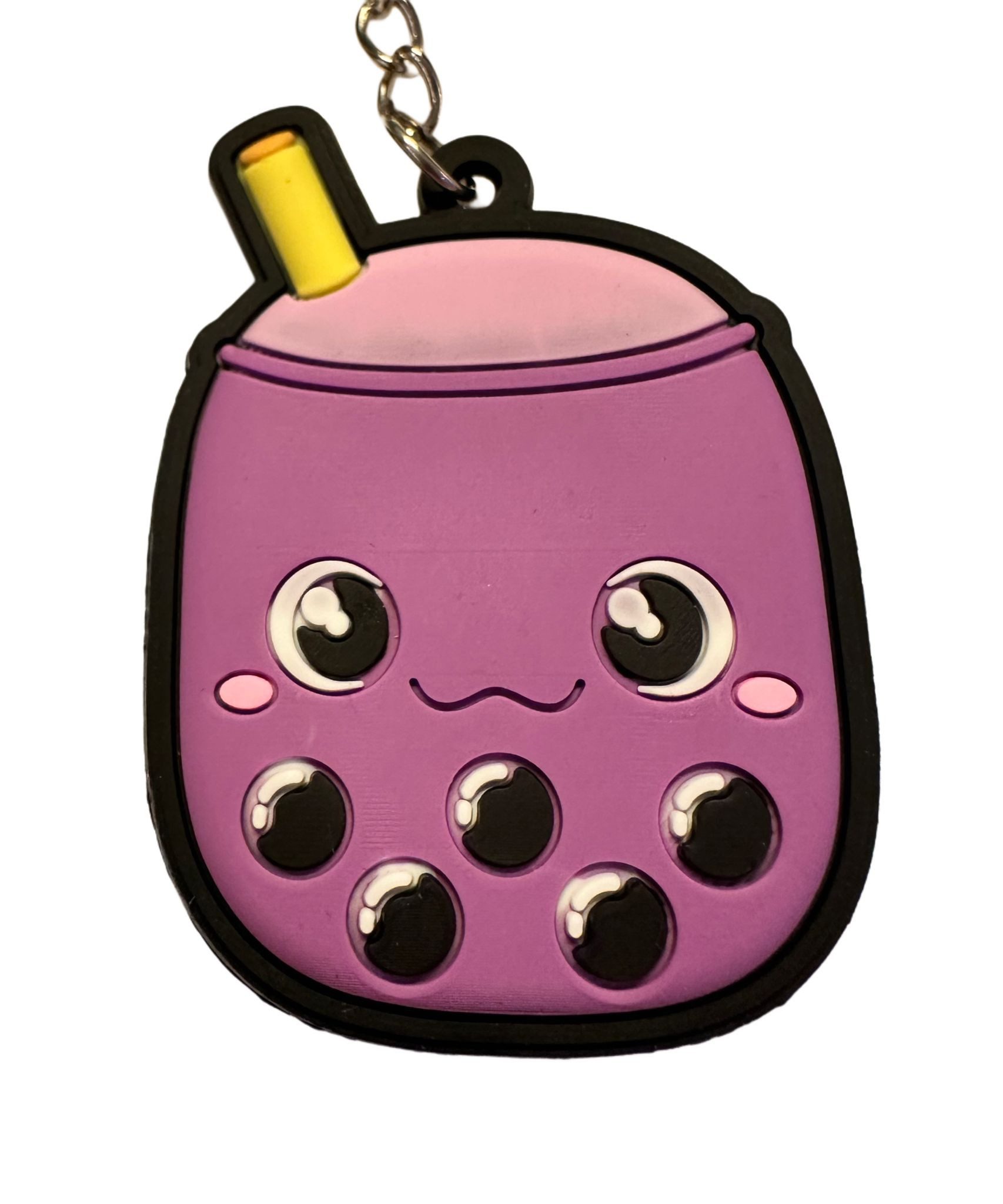 Schlüsselanhänger Schlüsselanhänger 6cm Kinder Mini Anhänger keychain Bubble Tea Lila