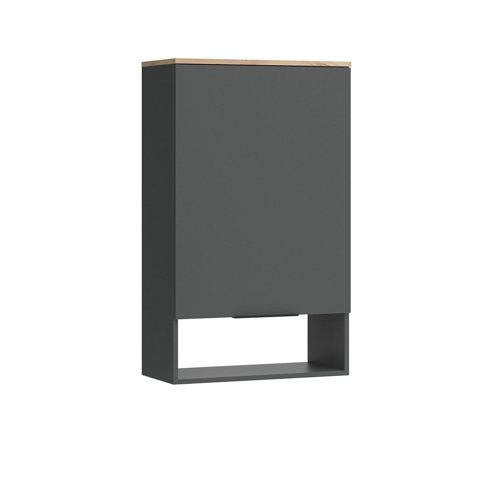 Vicco Bücherregal Wido, Anthrazit/Sonoma, mit Tür, 1-tlg.