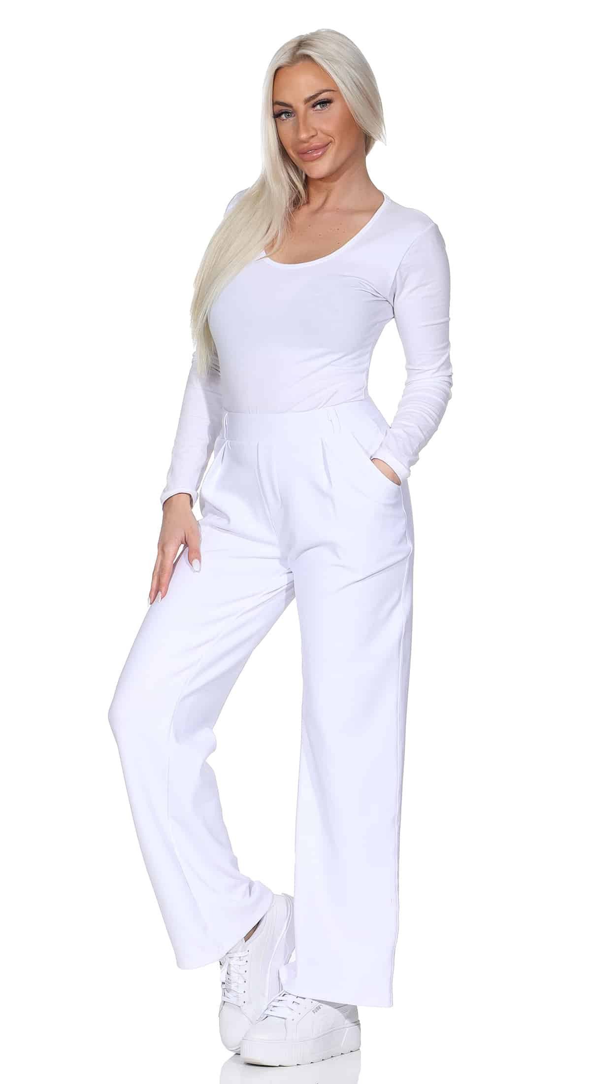 OriginalYou Schlupfhose Damen Schlupfhose Stoffhose moderne Freizeithose Stretchhose auch in größen Größen erhältlich