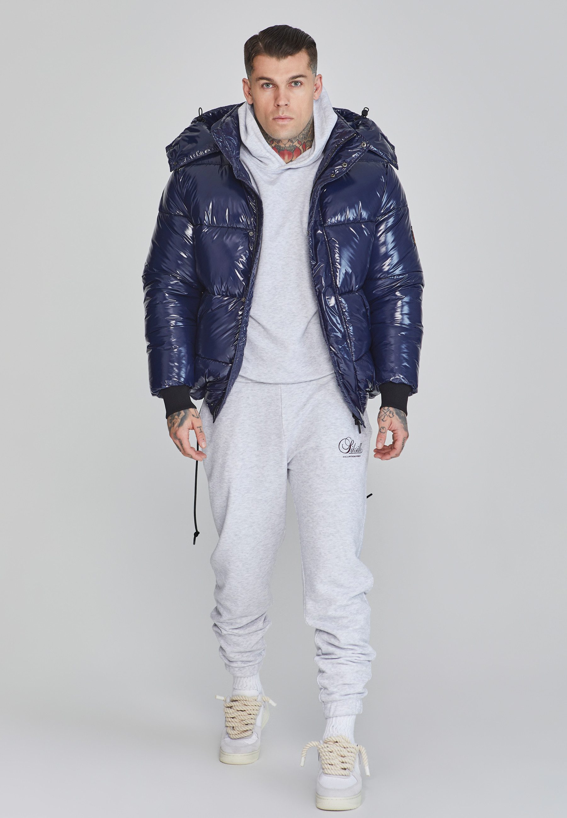 Siksilk Outdoorjacke SikSilk Herren Blaue Outdoorjacke günstig online kaufen