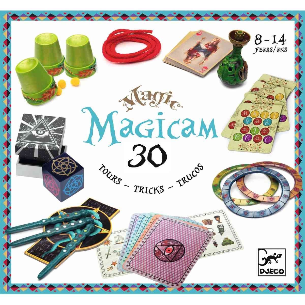 DJECO Zauberkasten Magicam 30 sensationelle Zaubertricks für Kinder ab 8 Jahren