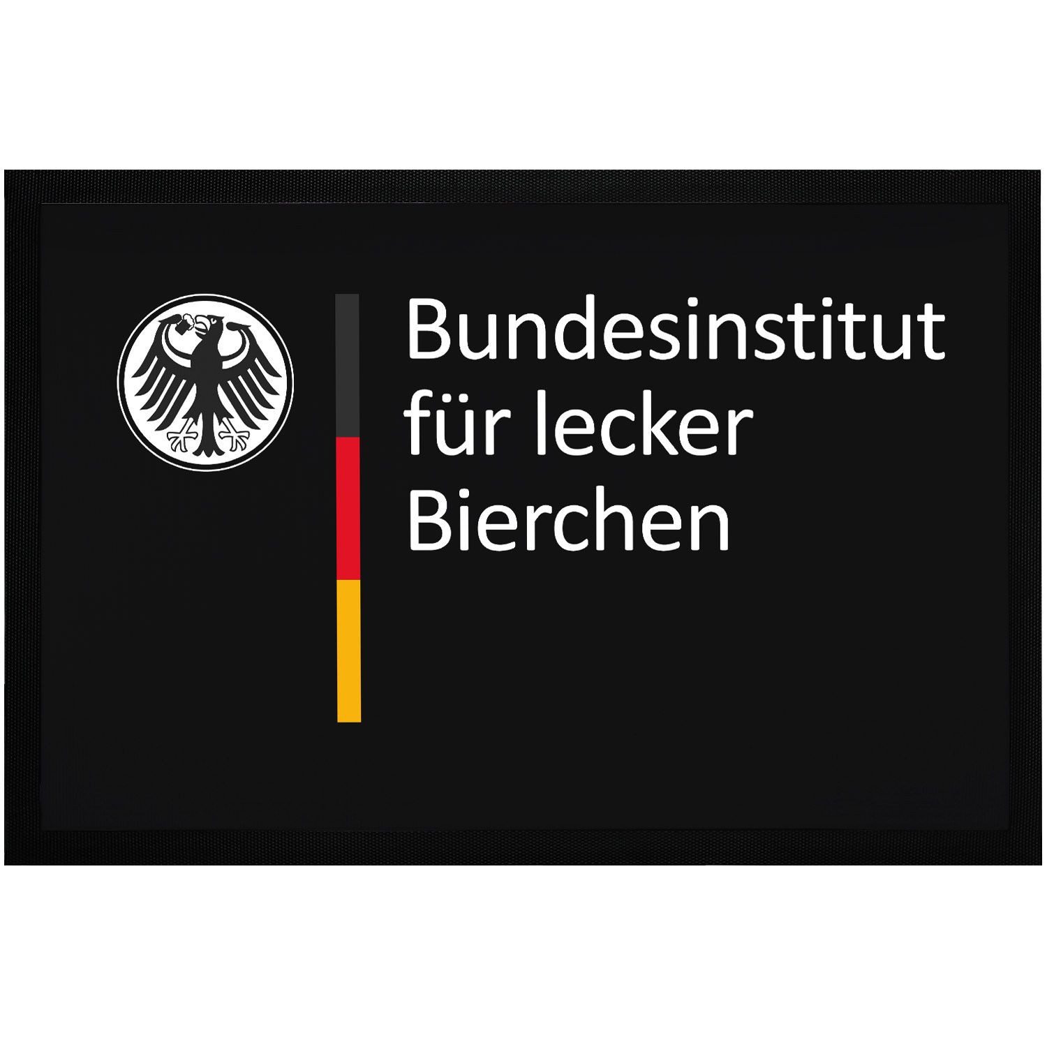 MoonWorks Fußmatte Fußmatte Spruch Bier Lustig Bundesinstitut für lecker Bierchen, rechteckig