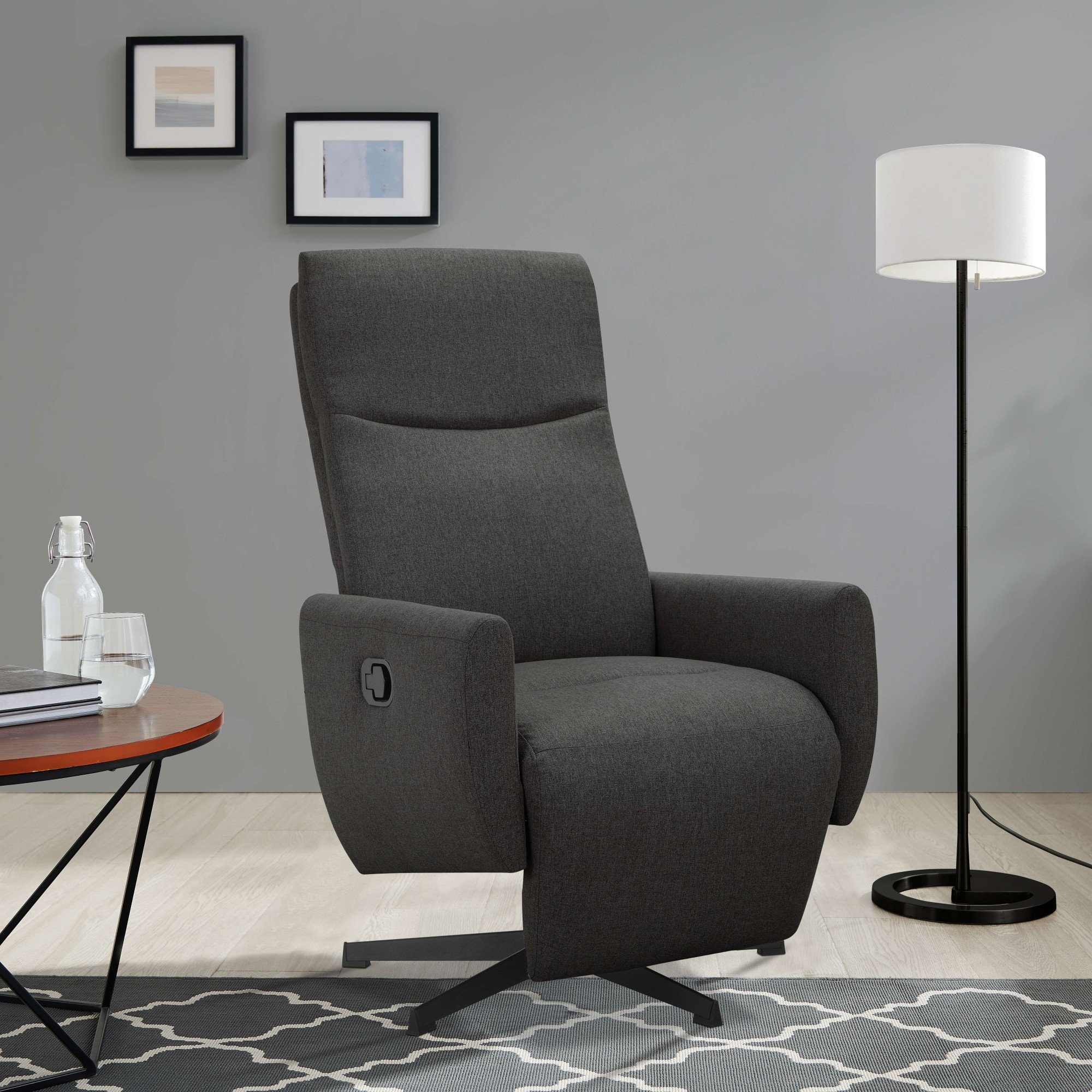 andas Relaxsessel Kilvo, TV-Sessel mit Liegefunktion, Drehsessel, Funktionssessel, mit Dreh- und Relaxfunktion für das Wohnzimmer
