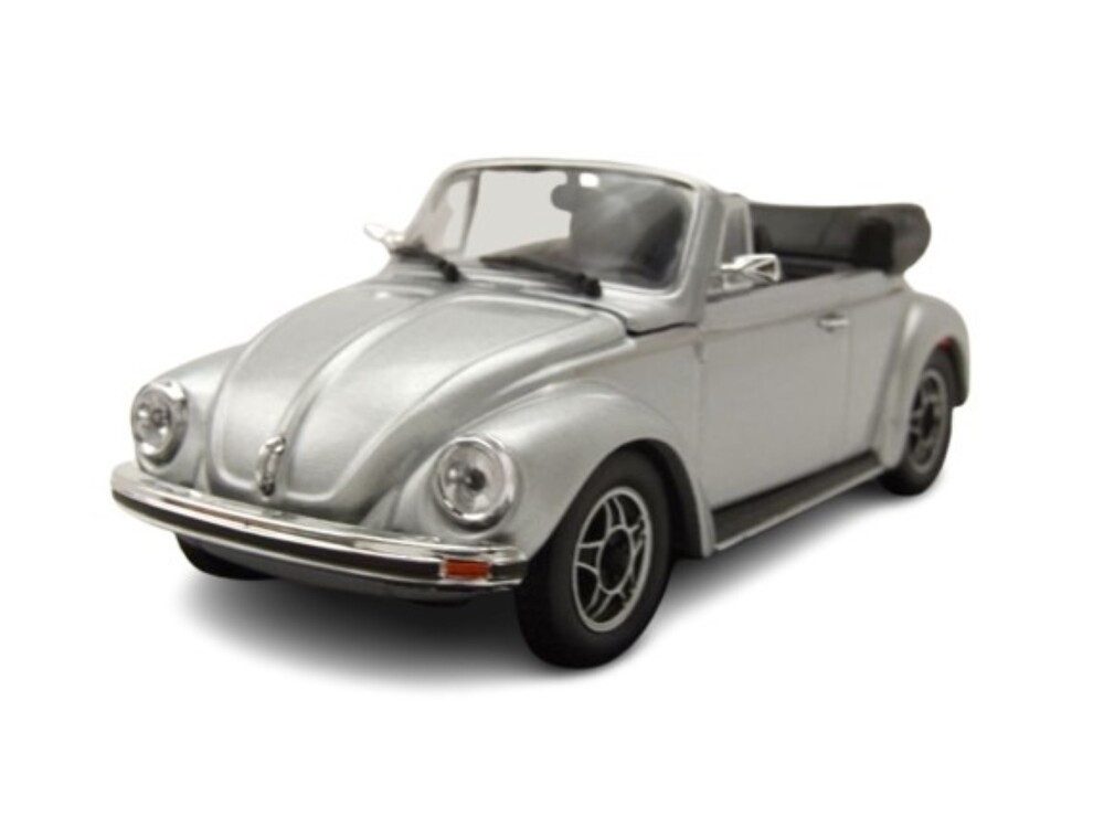 Maxichamps Modellauto VW 1303 Käfer Cabrio 1979 silber, Maßstab 1:43