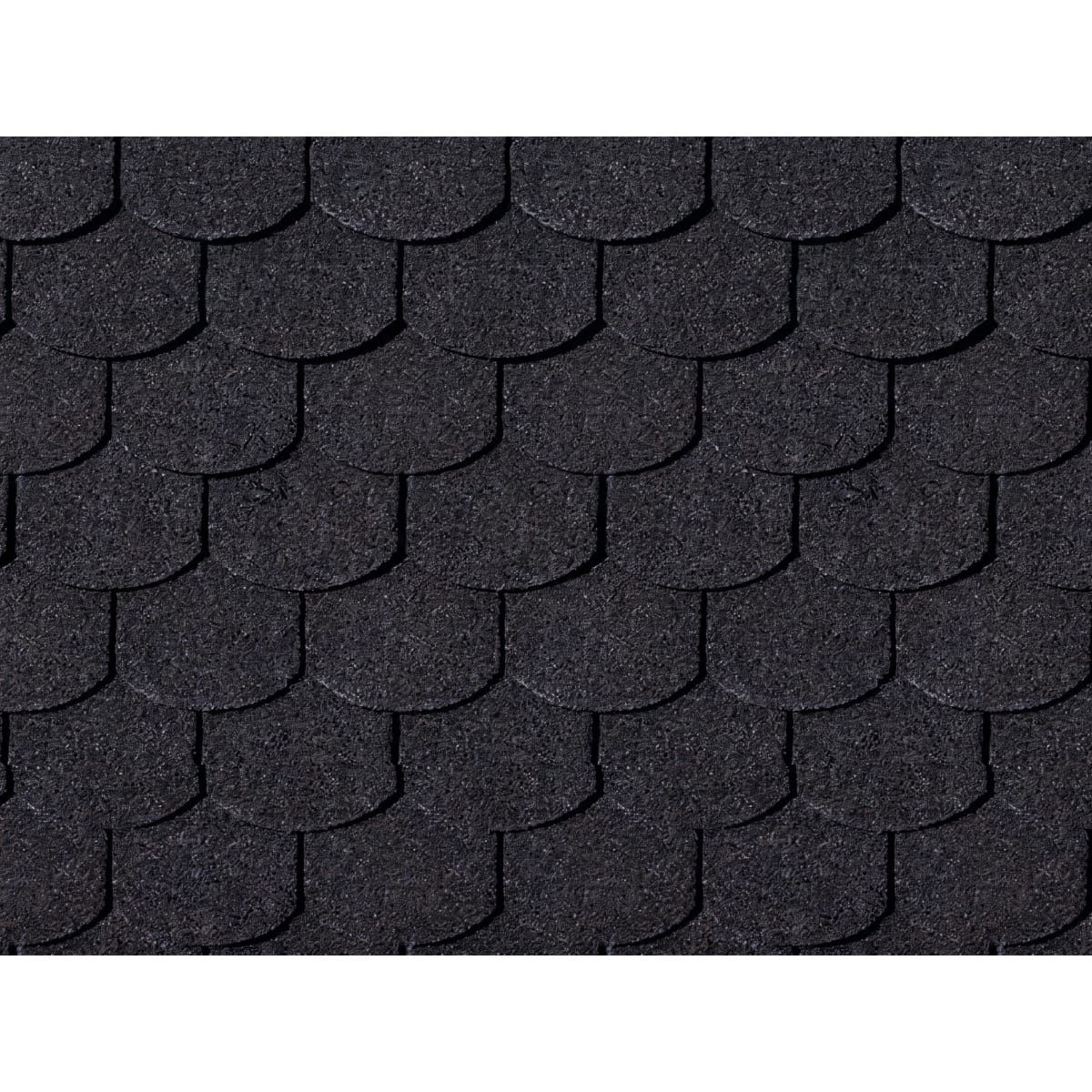 Woodtex Dachschindeln Dachschindeln Biberschwanz in Schwarz, 3 m²