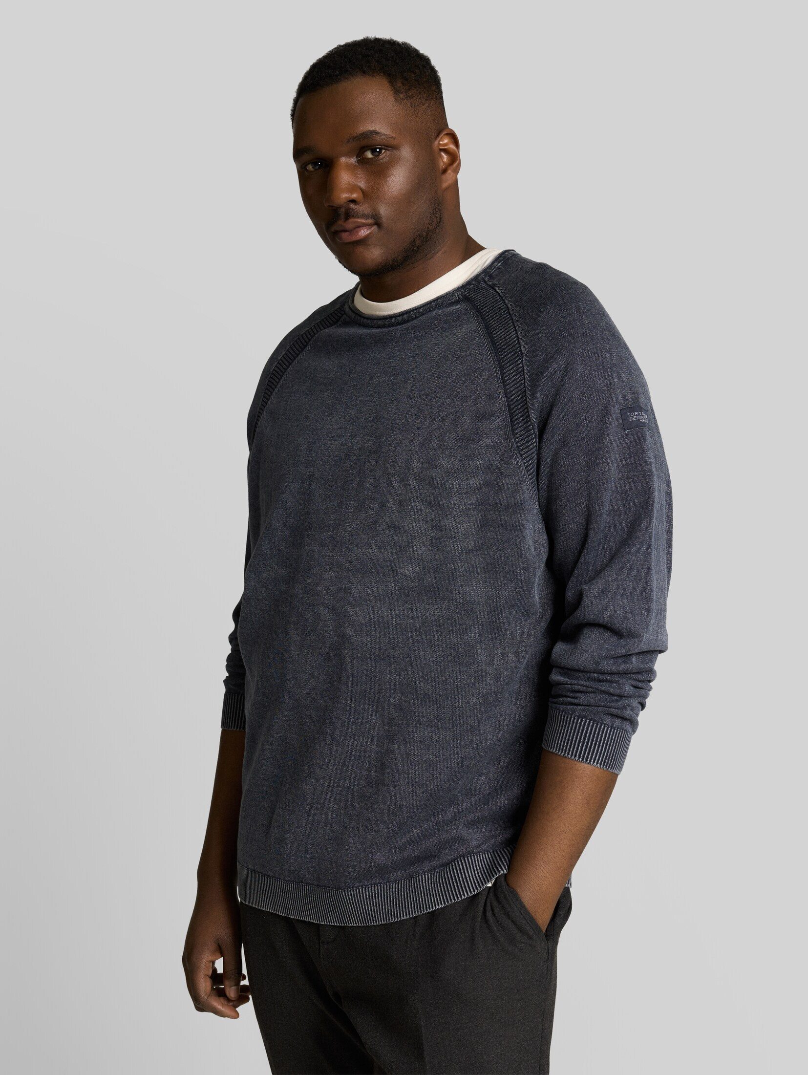 TOM TAILOR PLUS Strickpullover Pullover & Strickjacken Plus Size - Strickpullover aus Baumwolle
