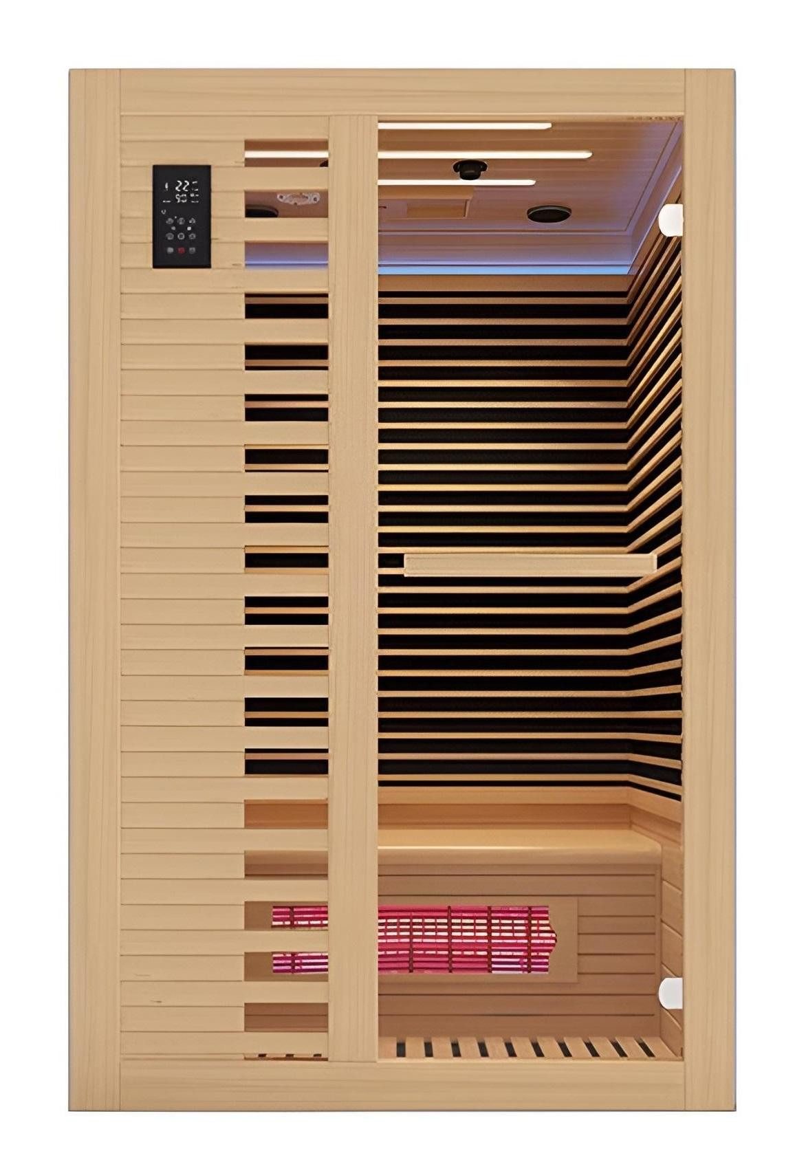 JVmoebel Infrarotkabine Luxus 2-Personen Infrarot-Sauna mit Computersteuerung, (1-St)