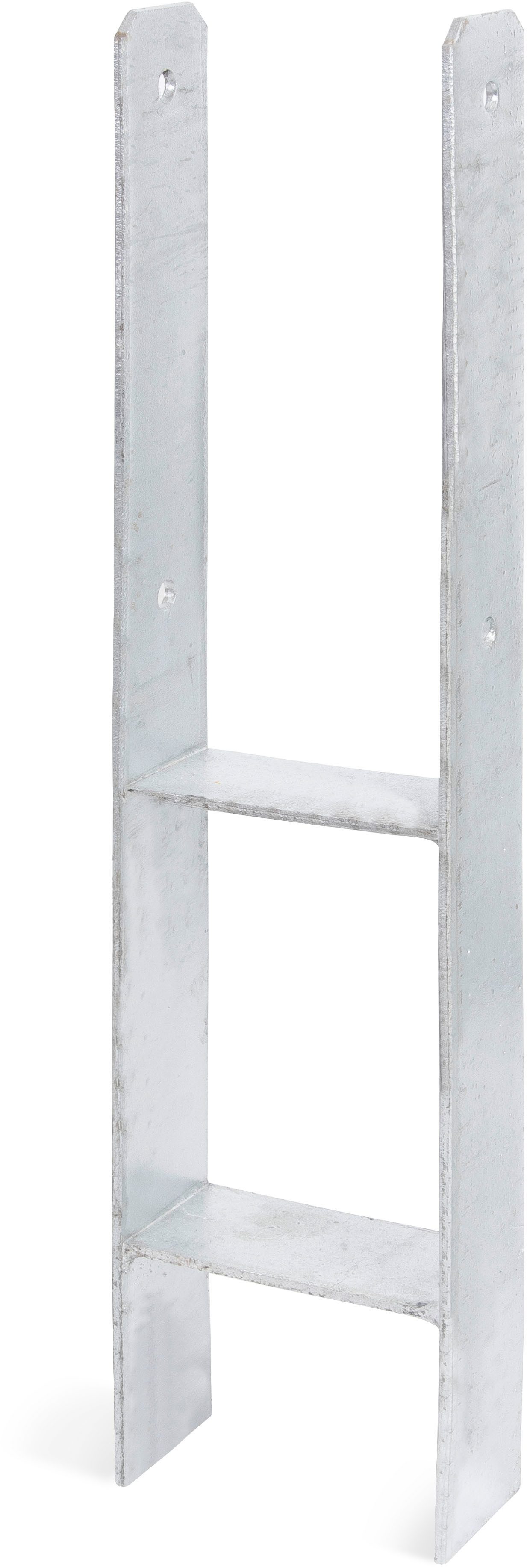 Alberts H-Pfostenanker, zum Einbetonieren, Materialstärke 5 mm, lichte Breite 121 mm, Höhe 600 mm