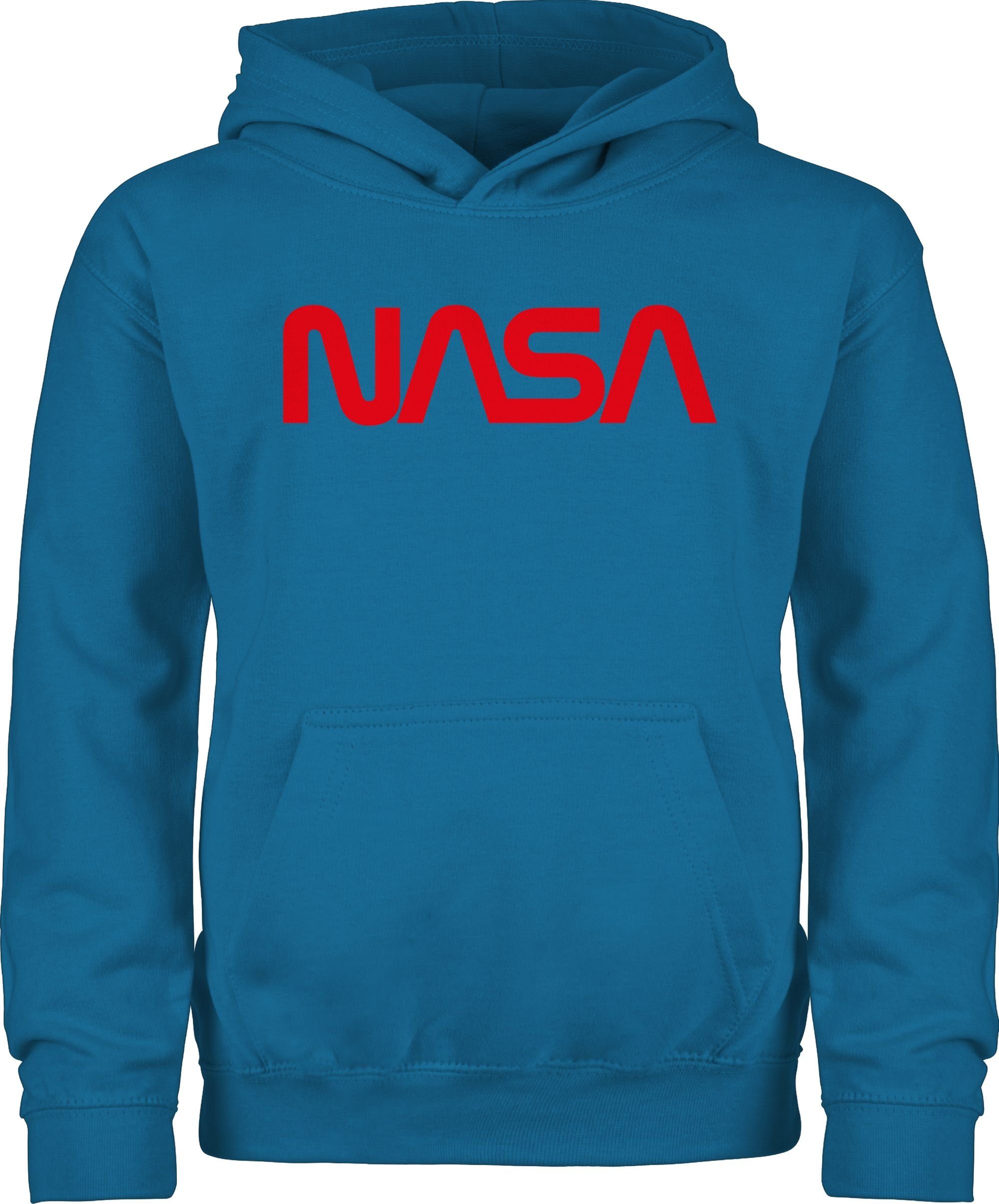 Shirtracer Hoodie Nasa - Raumfahrt Astronaut Mondlandung Weltraum Kinderkleidung und Co 1 Himmelblau