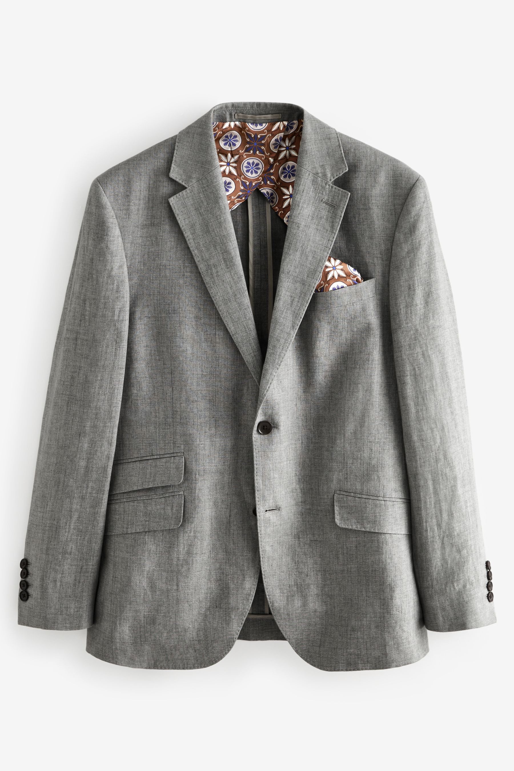 Next Baukastensakko Slim Fit Signature Leomaster Anzugsakko aus Leinen (1-tlg)