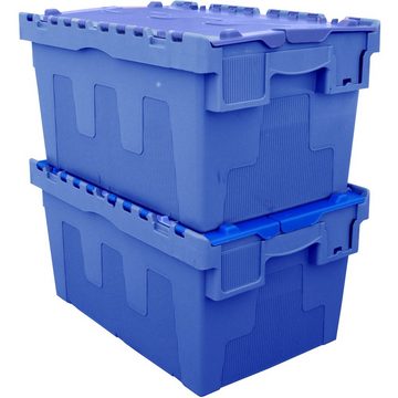 VISO Aufbewahrungsbox VISO DSW5536 Klappdeckelbox (B x H x T) 600 x 320 x 400 mm Blau 1 S